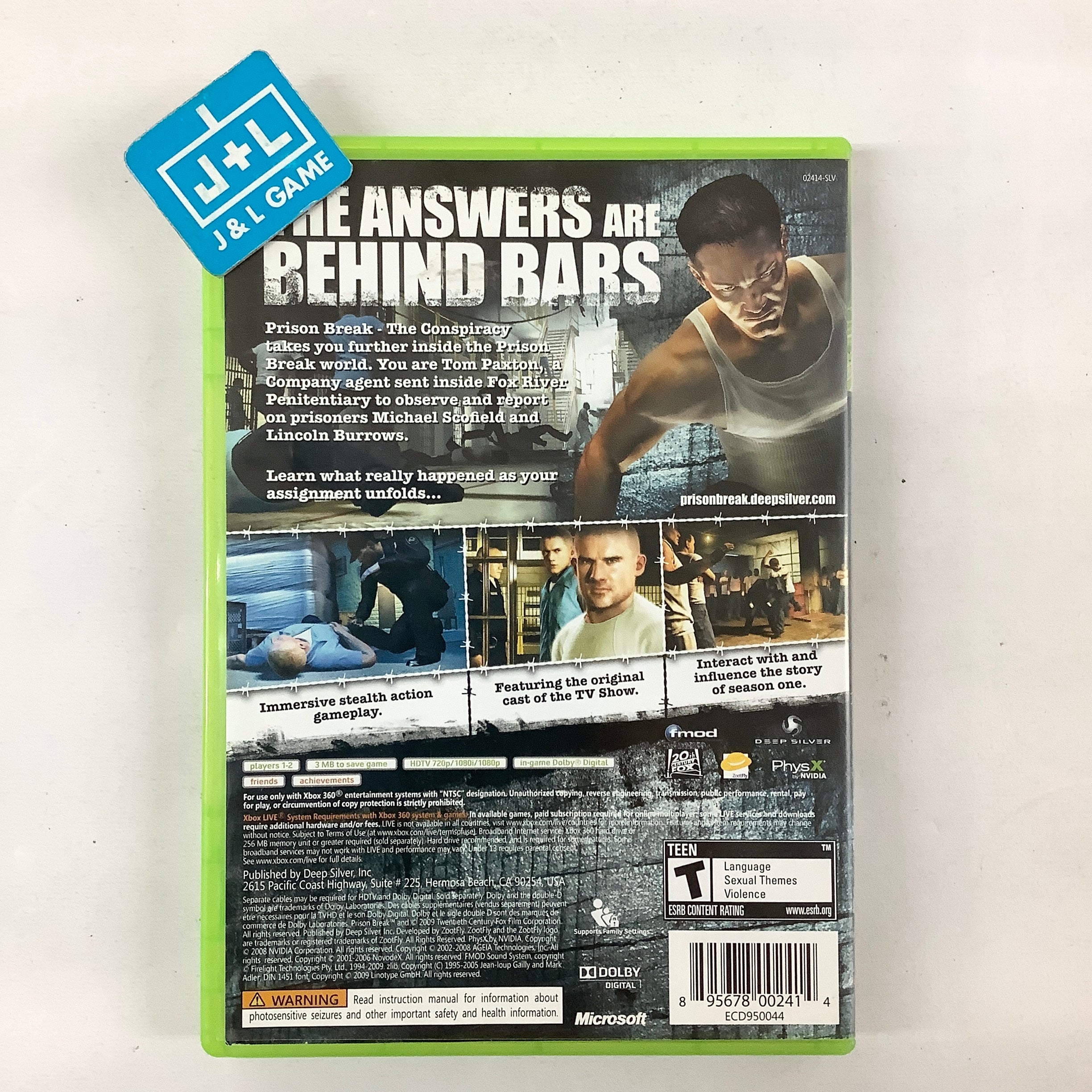 Prison Break: The Conspiracy - Xbox 360 [Pre-Owned] Video Games Deep Silver