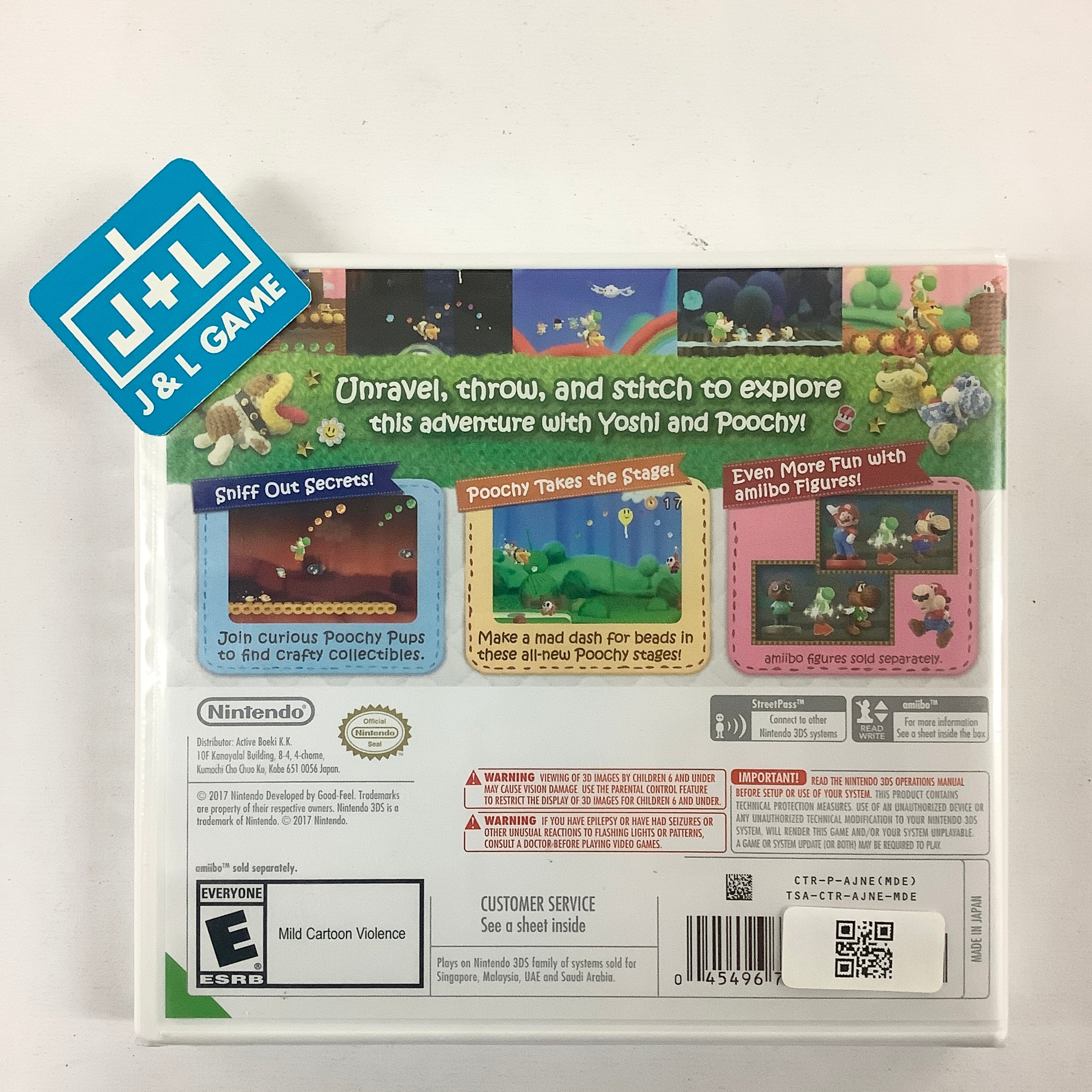 Poochy & Yoshi's Woolly World - Nintendo 3DS (World Edition) Video Games Nintendo   