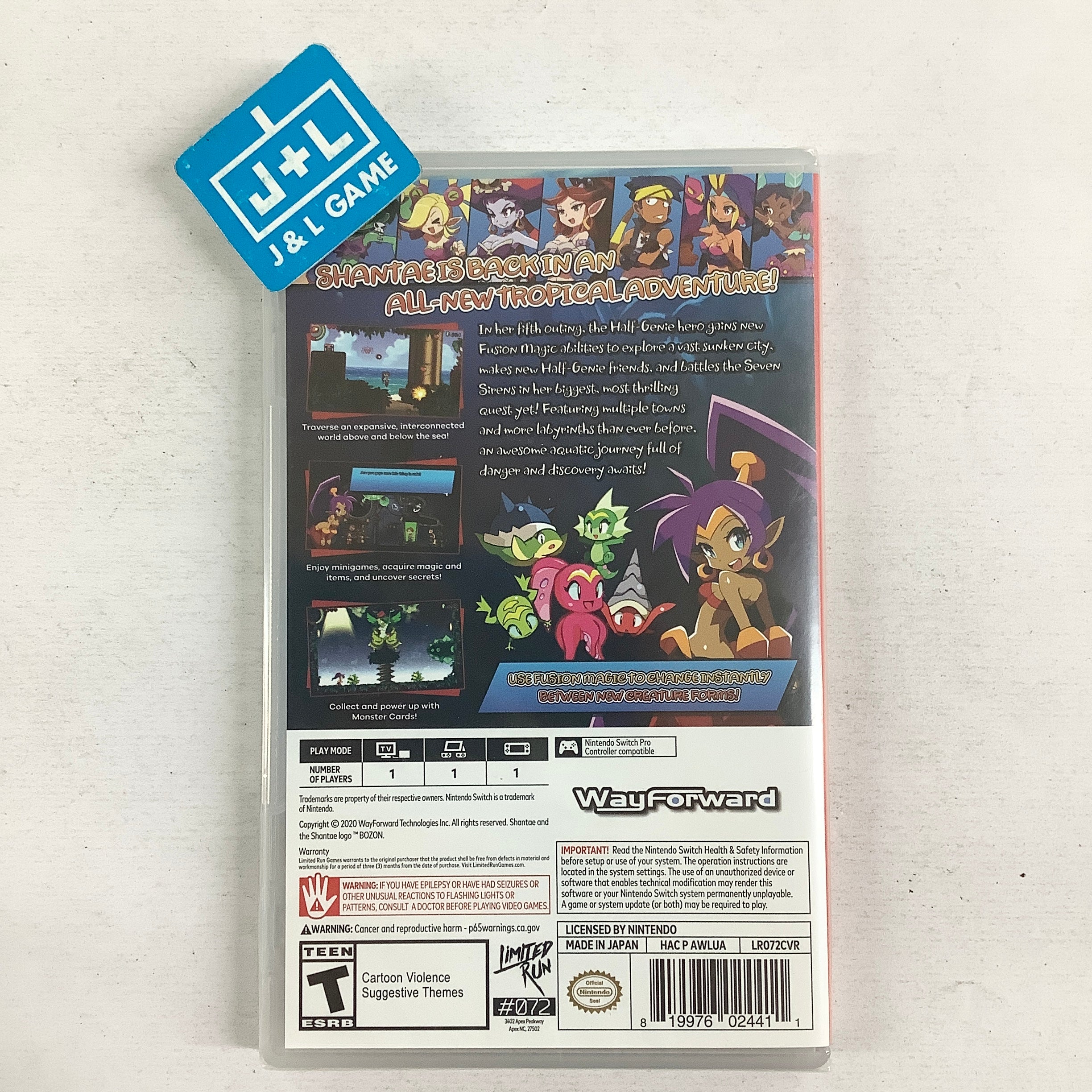 Shantae and the Seven Sirens (Limited Run #072) - (NSW) Nintendo Switch Video Games Limited Run Games