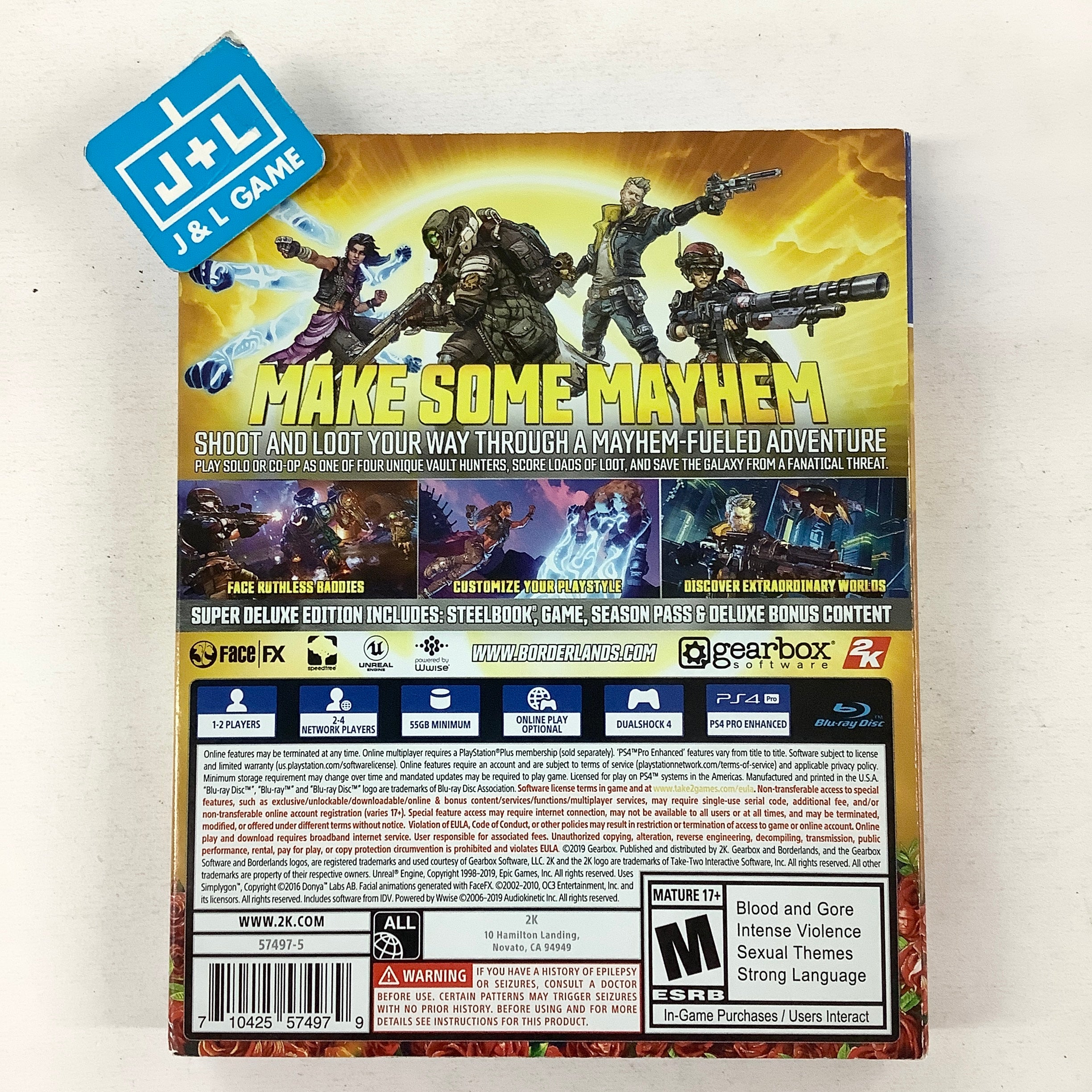 Borderlands 3 (Super Deluxe Edition) - (PS4) PlayStation 4 [Pre-Owned] Video Games 2K Games