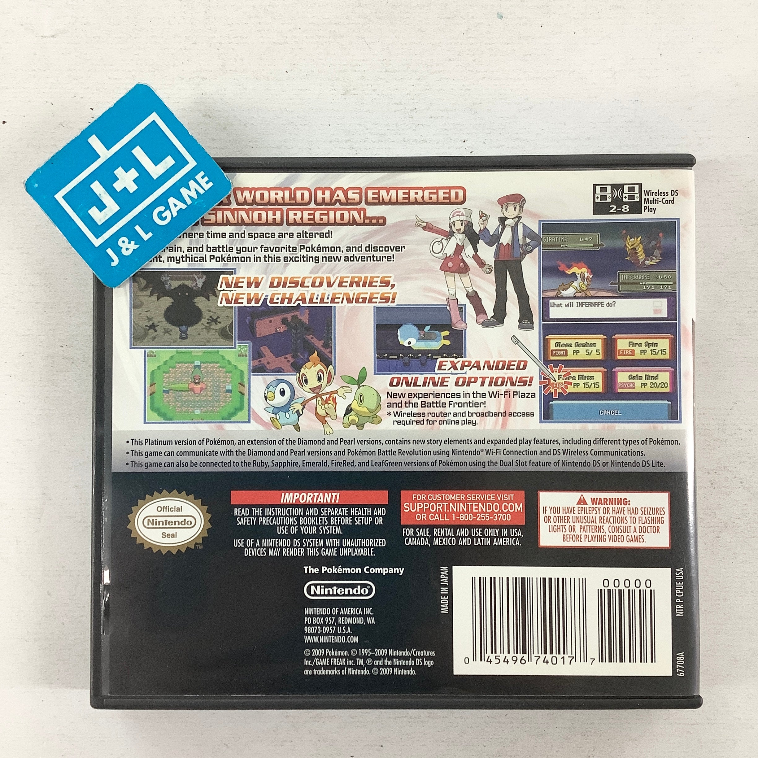 Pokemon Platinum Version - (NDS) Nintendo DS [Pre-Owned] Video Games Nintendo