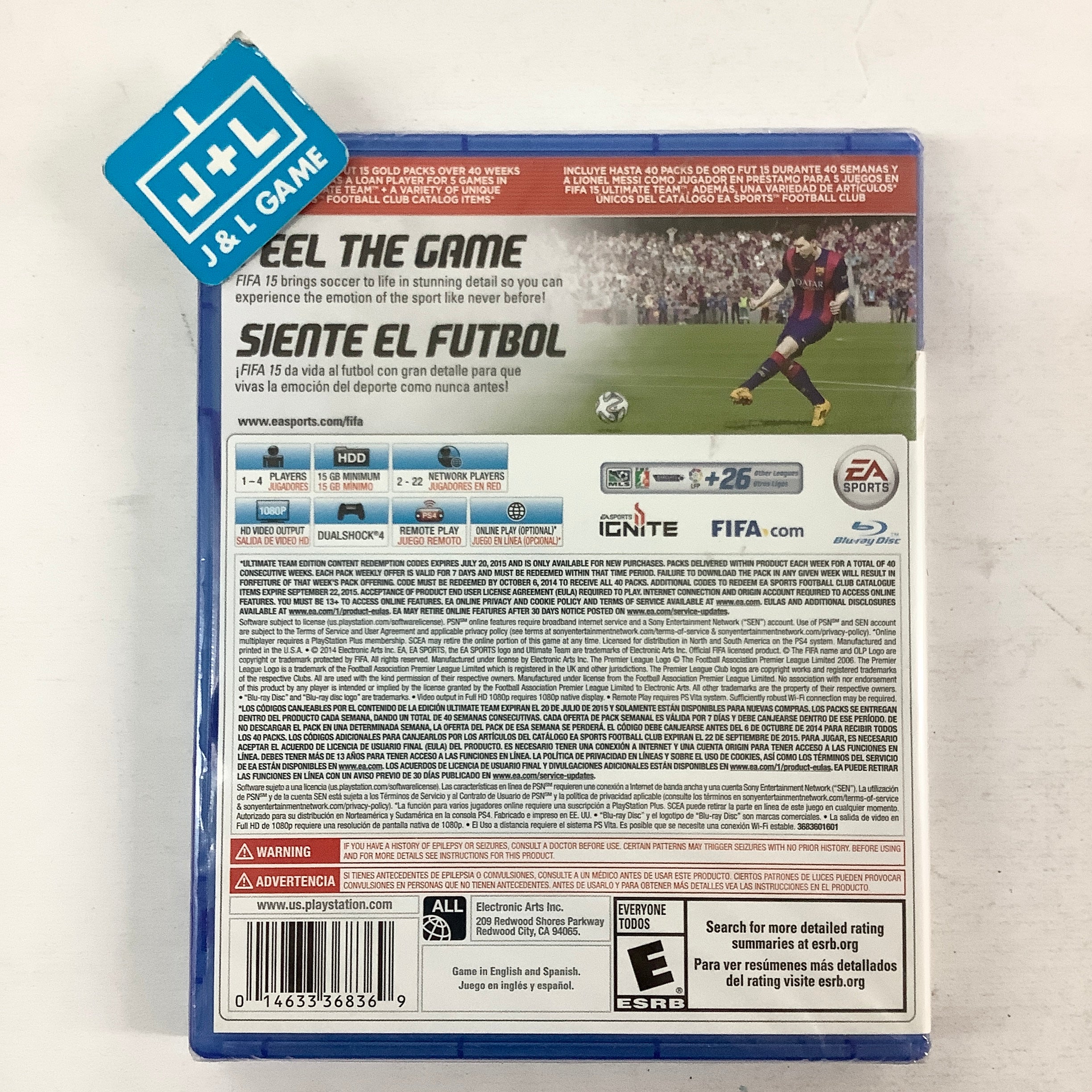 FIFA 15 (Ultimate Edition) - (PS4) PlayStation 4 | J&L Game
