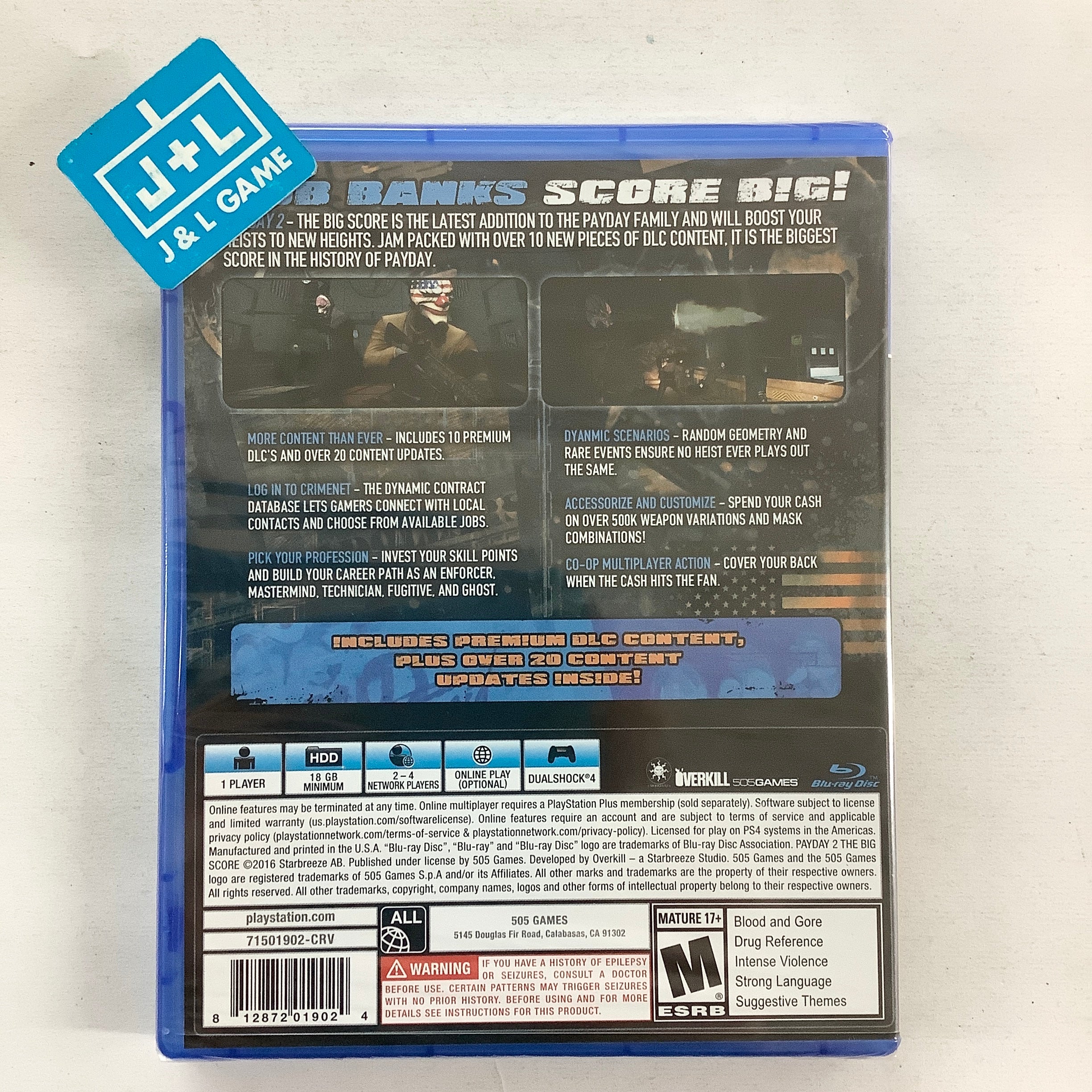 Payday 2: The Big Score - (PS4) PlayStation 4 Video Games 505 Games