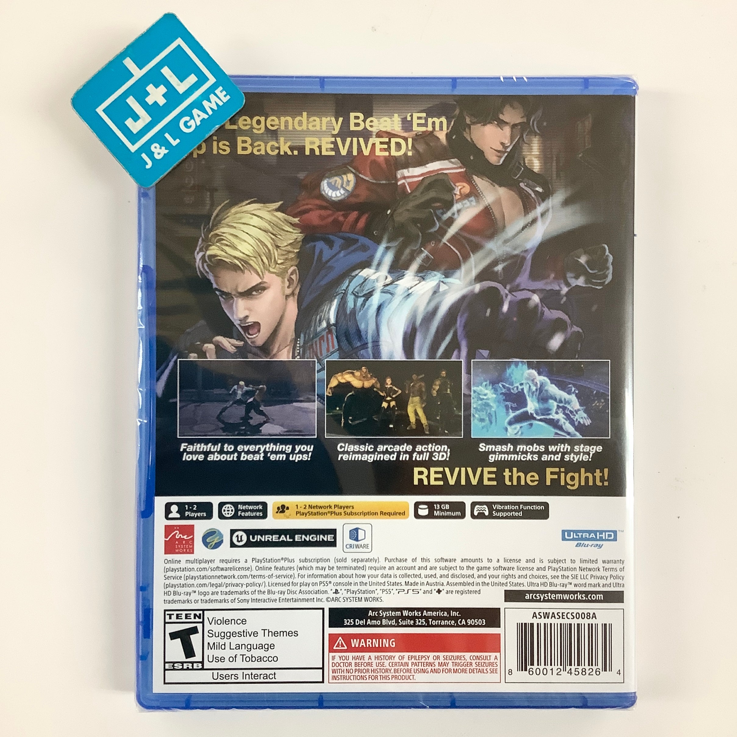 Double Dragon Revive - (PS5) PlayStation 5 Video Games Arc System Works