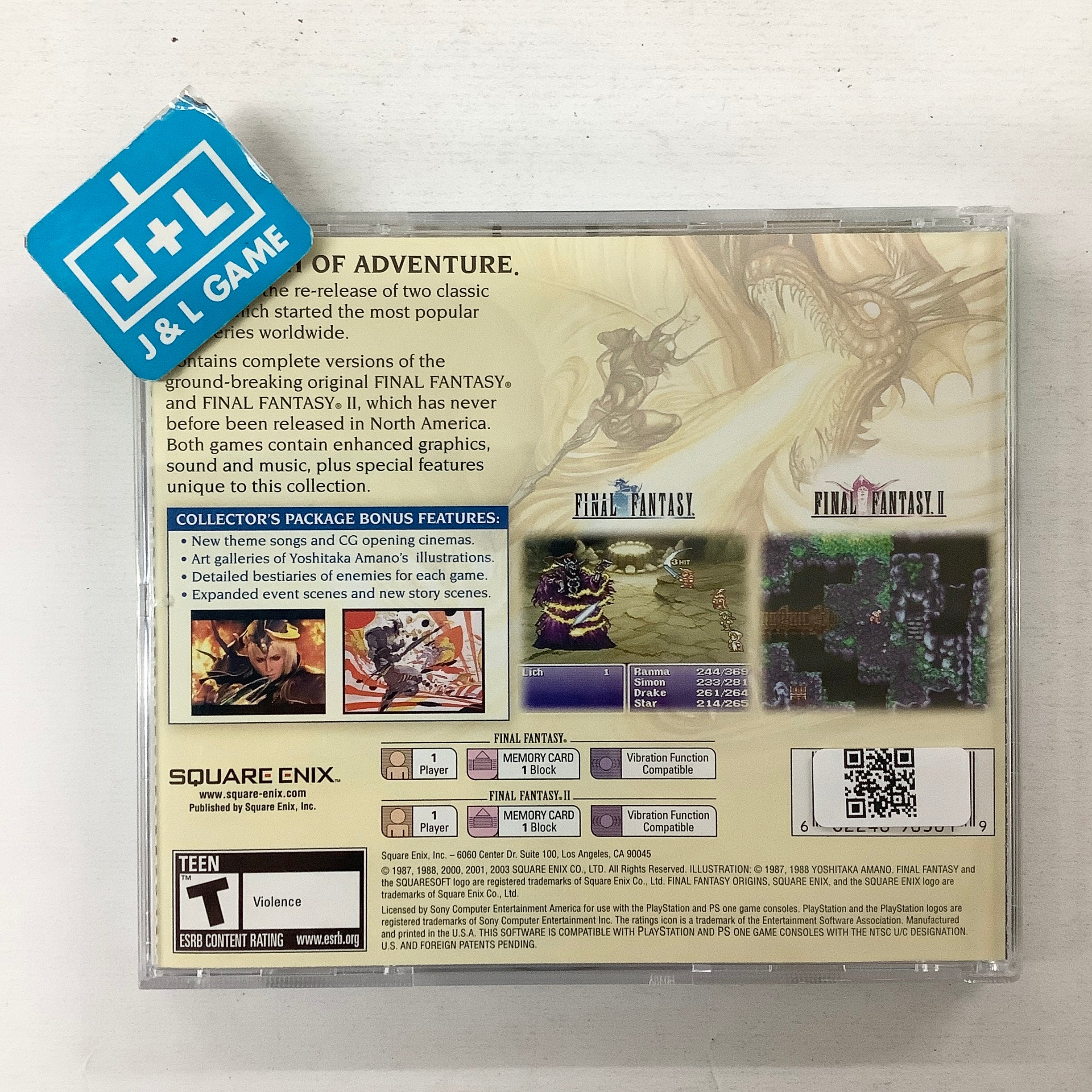 Final Fantasy Origins (Greatest Hits) - (PS1) PlayStation 1 [Pre-Owned] Video Games Square Enix