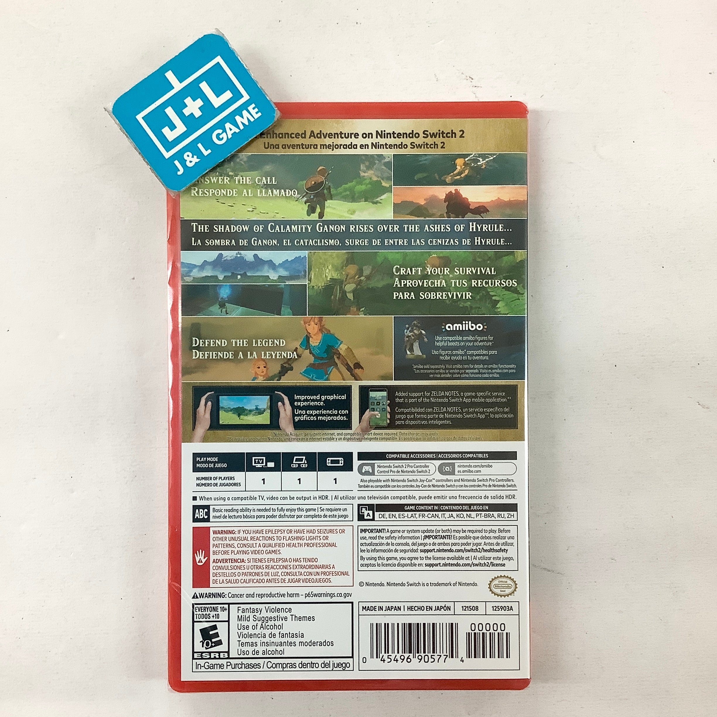 The Legend of Zelda: Breath of the Wild (Nintendo Switch 2 Edition) - (NS2) Nintendo Switch 2 Video Games Nintendo