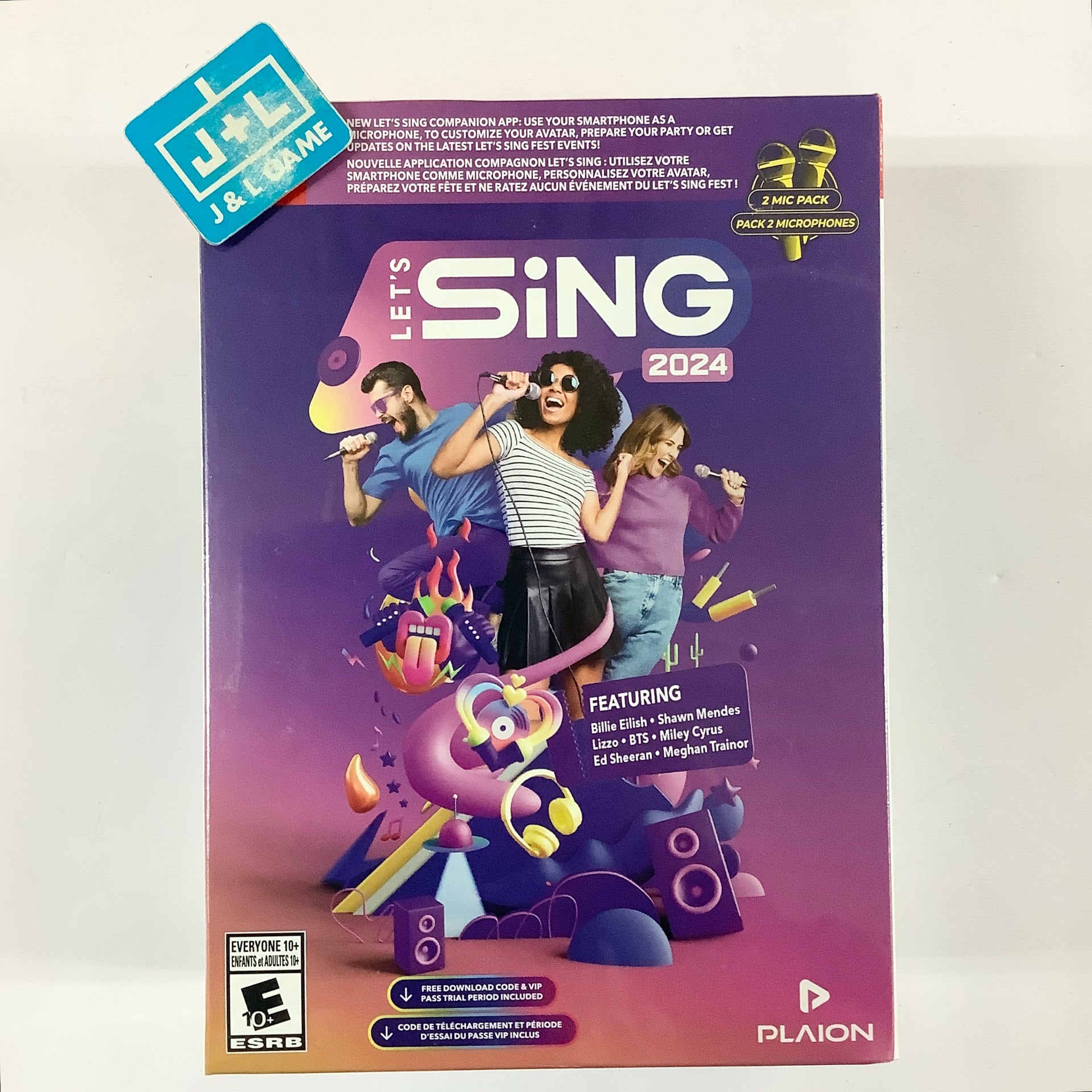 Let's Sing 2024 (2 Microphone Pack) (NSW) Nintendo Switch J&L Game