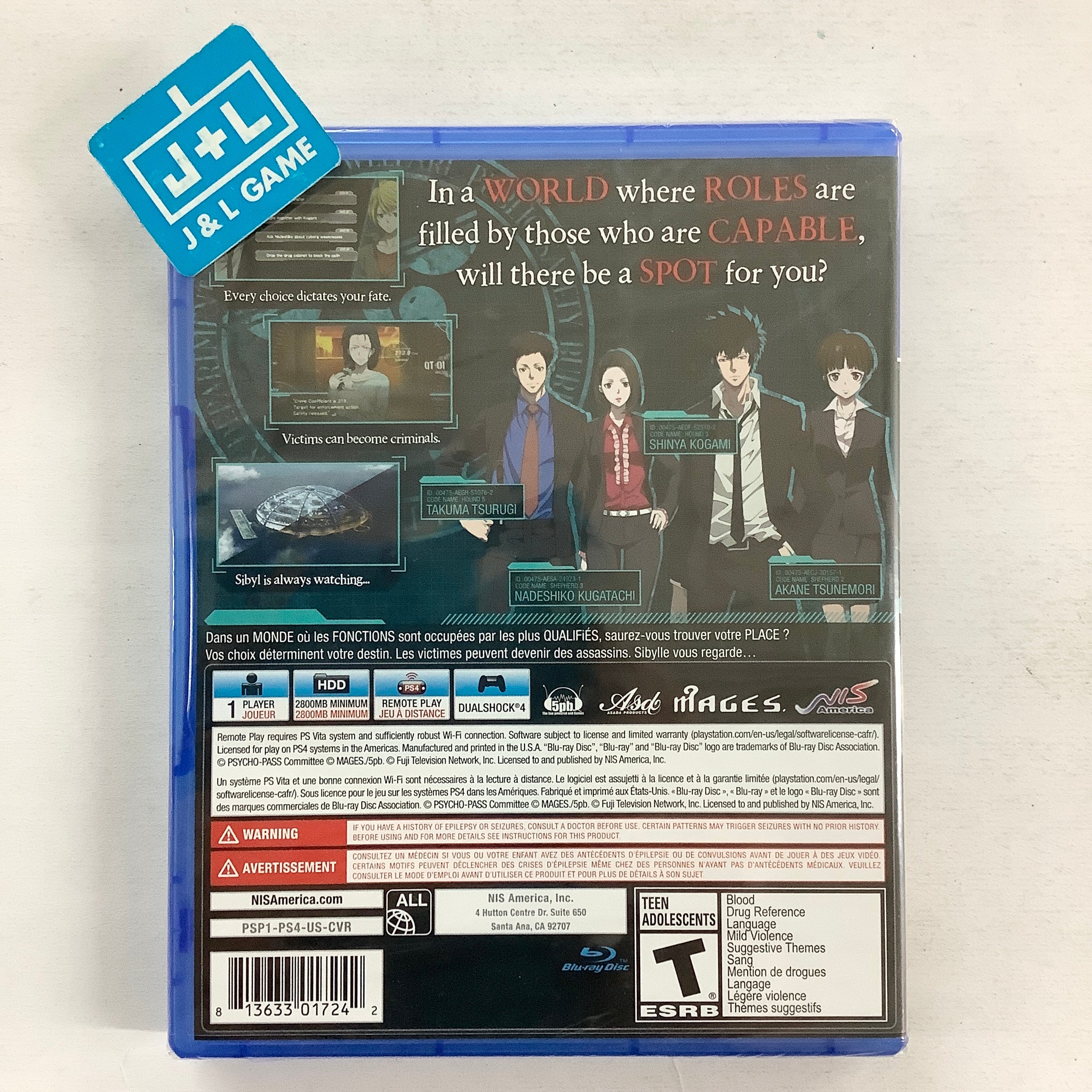 Psycho-Pass: Mandatory Happiness - (PS4) PlayStation 4 Video Games NIS America