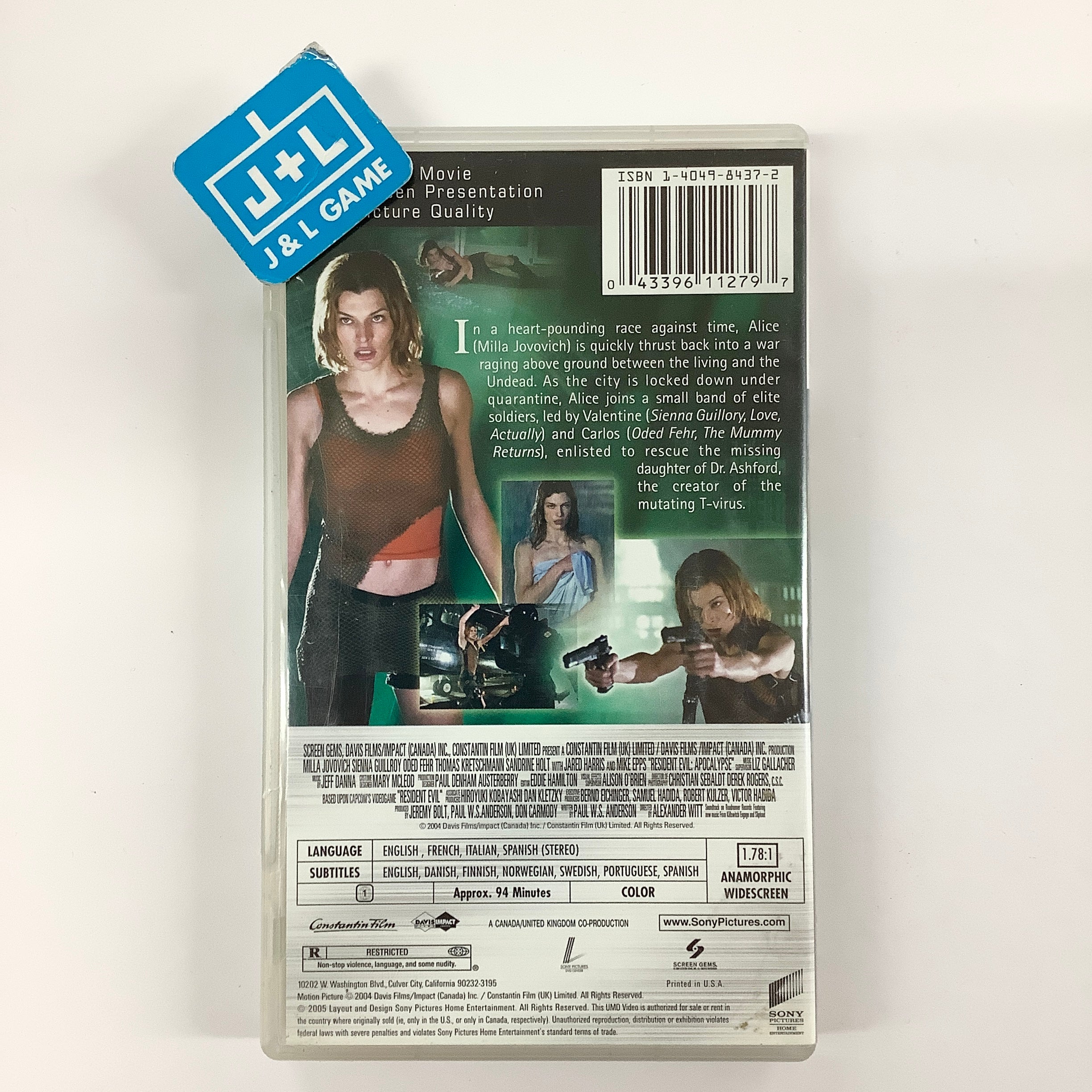 Resident Evil: Apocalypse - PSP UMD Video [Pre-Owned] Home Sony Pictures
