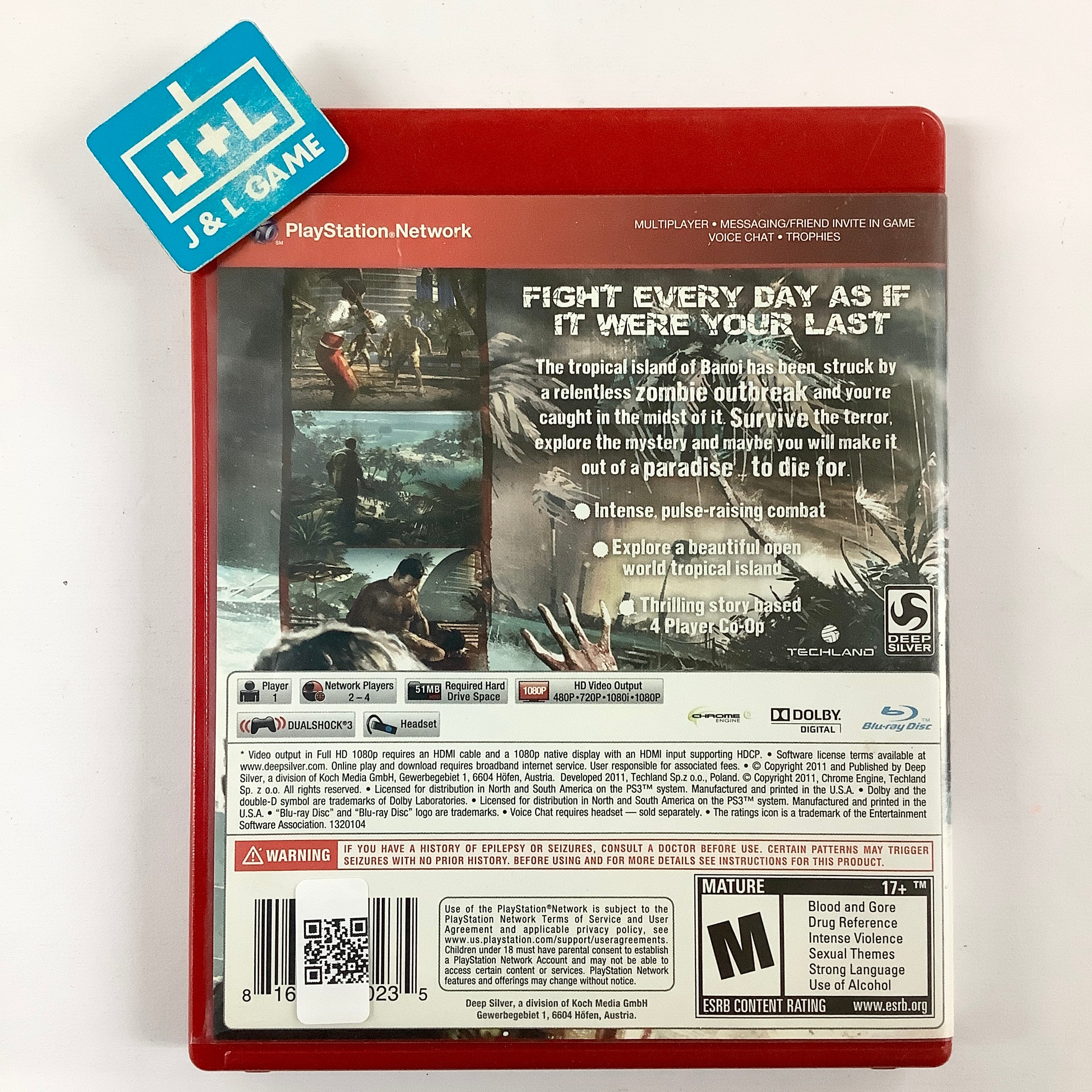 PS3 DEAD  デッドアイランド Dead Island Zombie of the Year Edition PS3 Spike Chunsoft