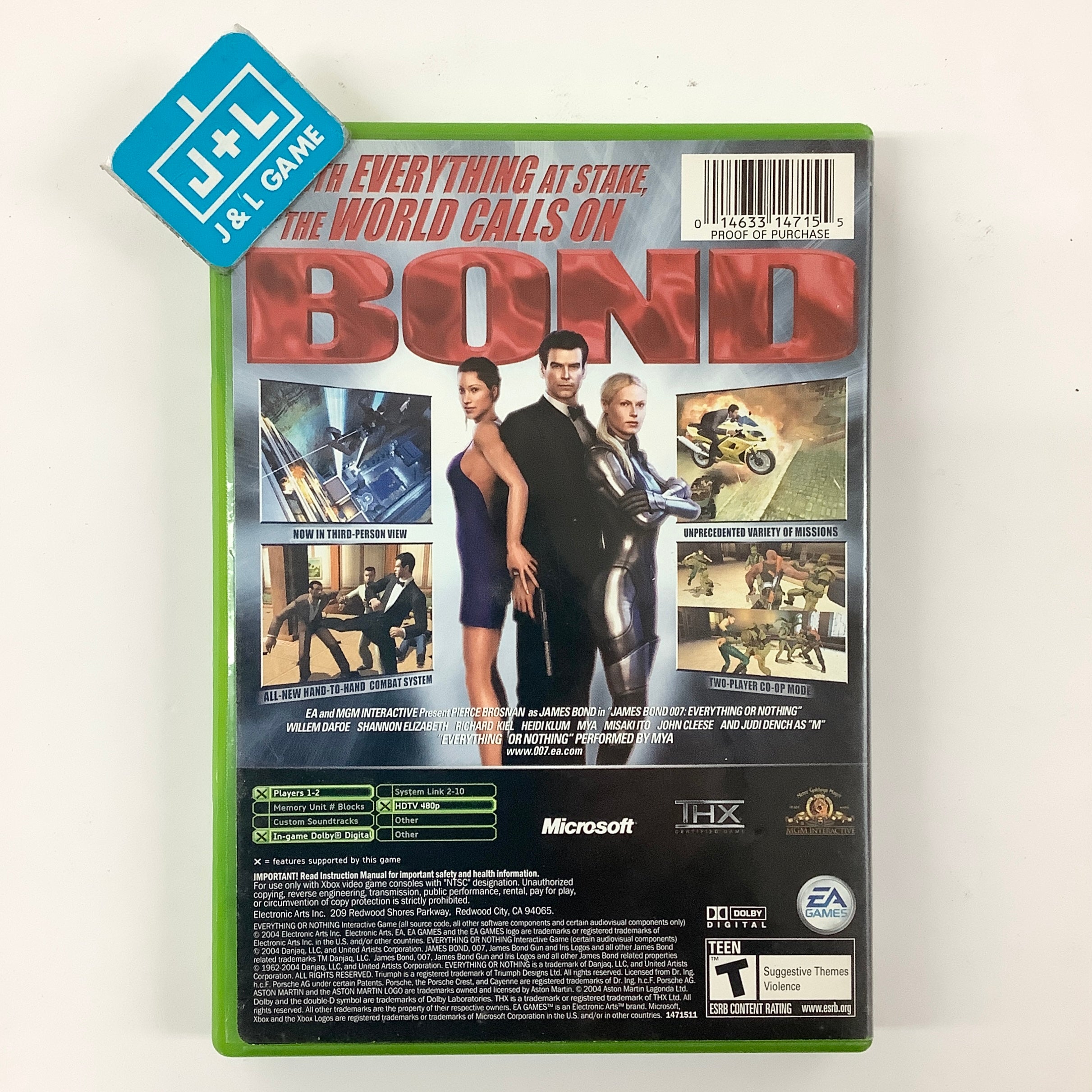 James Bond 007: Everything or Nothing - (XB) Xbox [Pre-Owned] Video Games EA Games