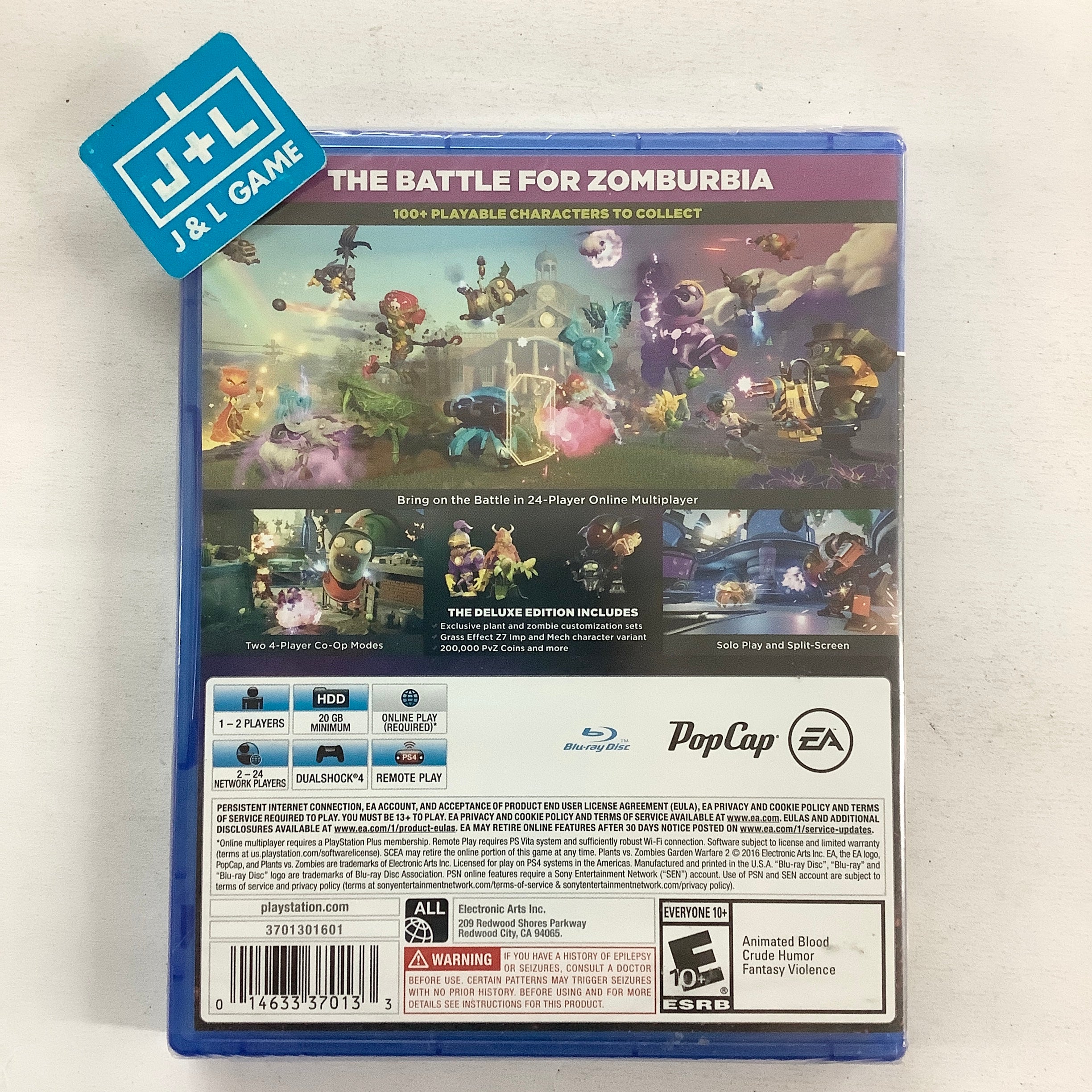 Plants Vs. Zombies: Garden Warfare 2 (Deluxe Edition) - (PS4) PlayStation 4 Video Games Electronic Arts
