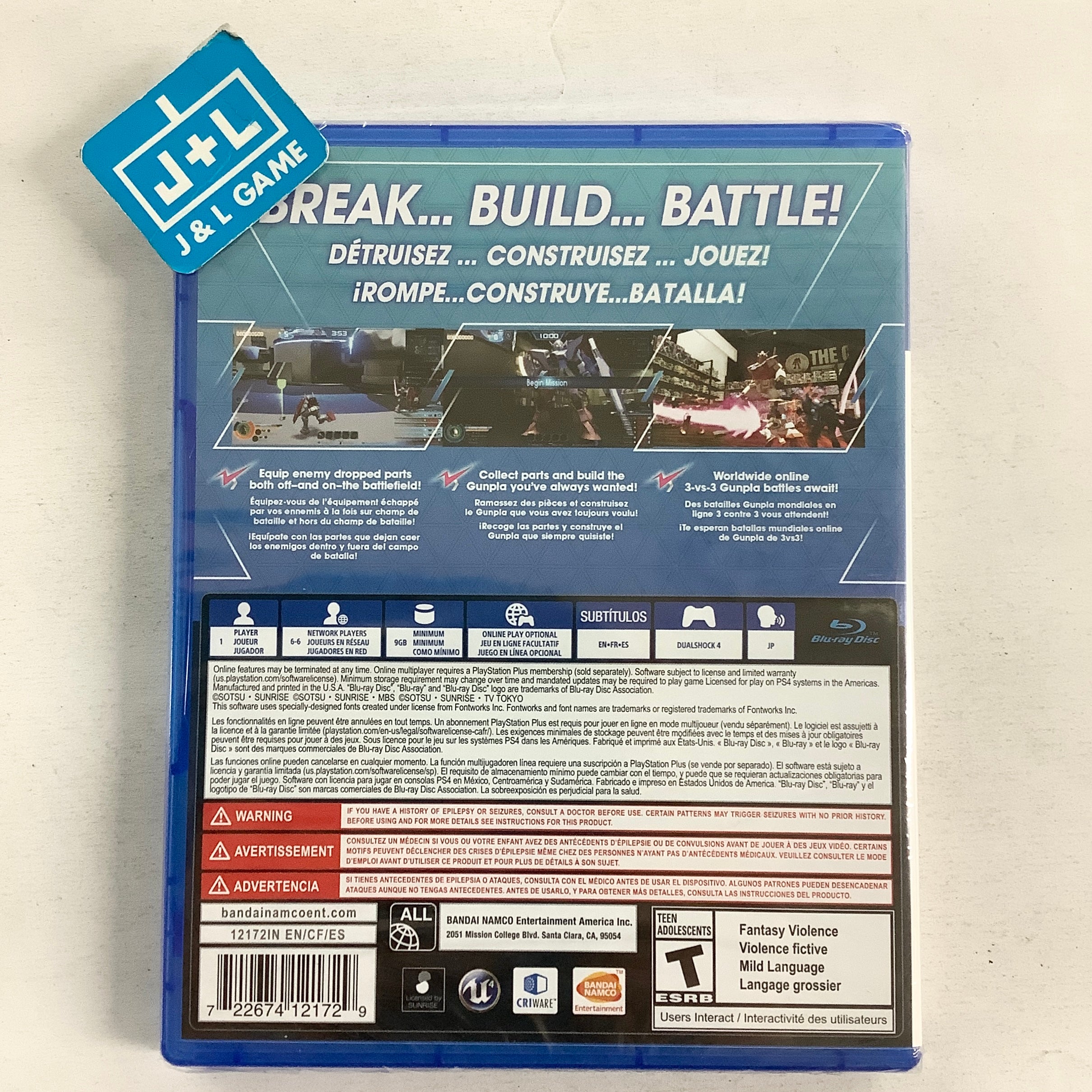 New Gundam Breaker - (PS4) PlayStation 4 Video Games BANDAI NAMCO Entertainment