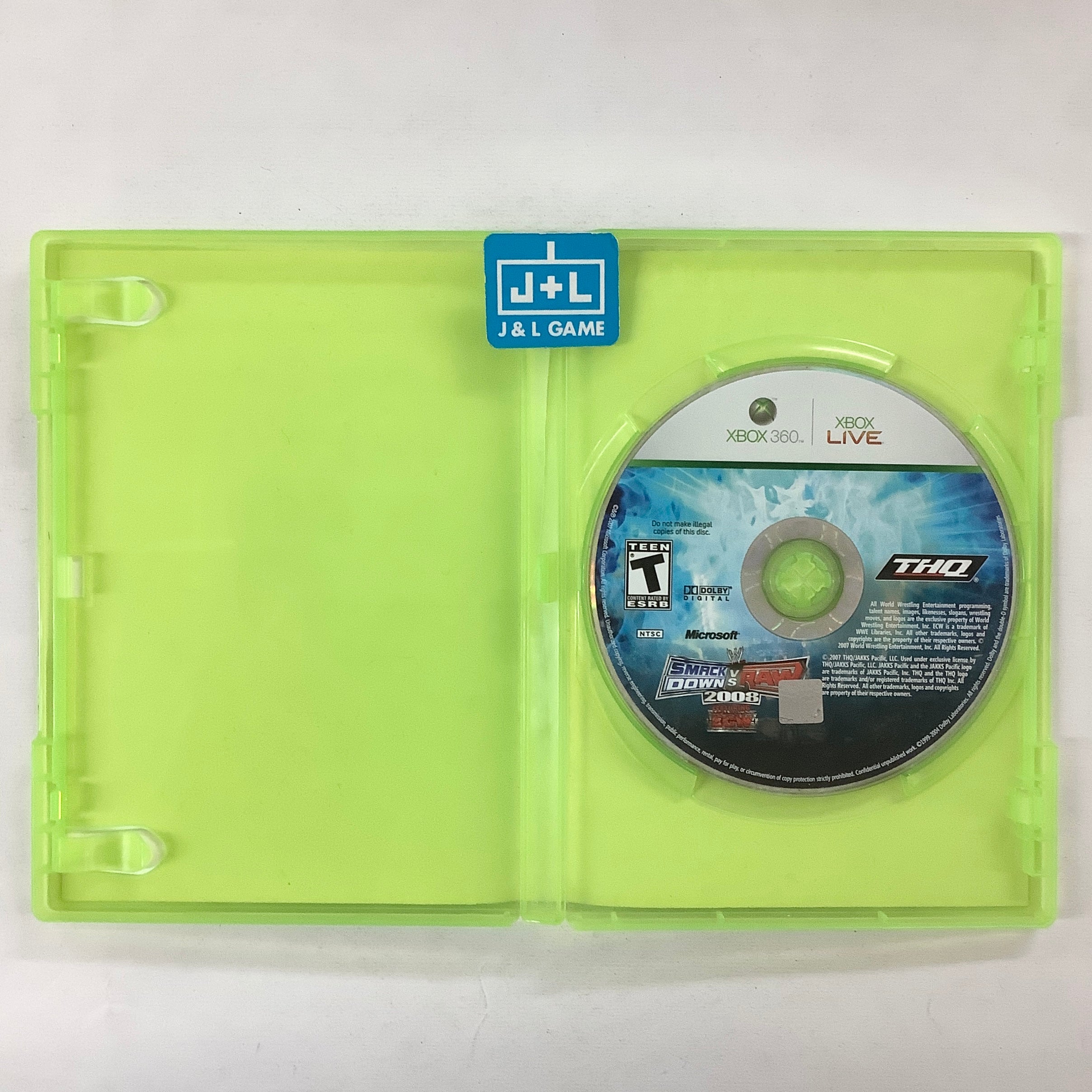 WWE SmackDown vs. Raw 2008 - Xbox 360 [Pre-Owned] Video Games THQ   