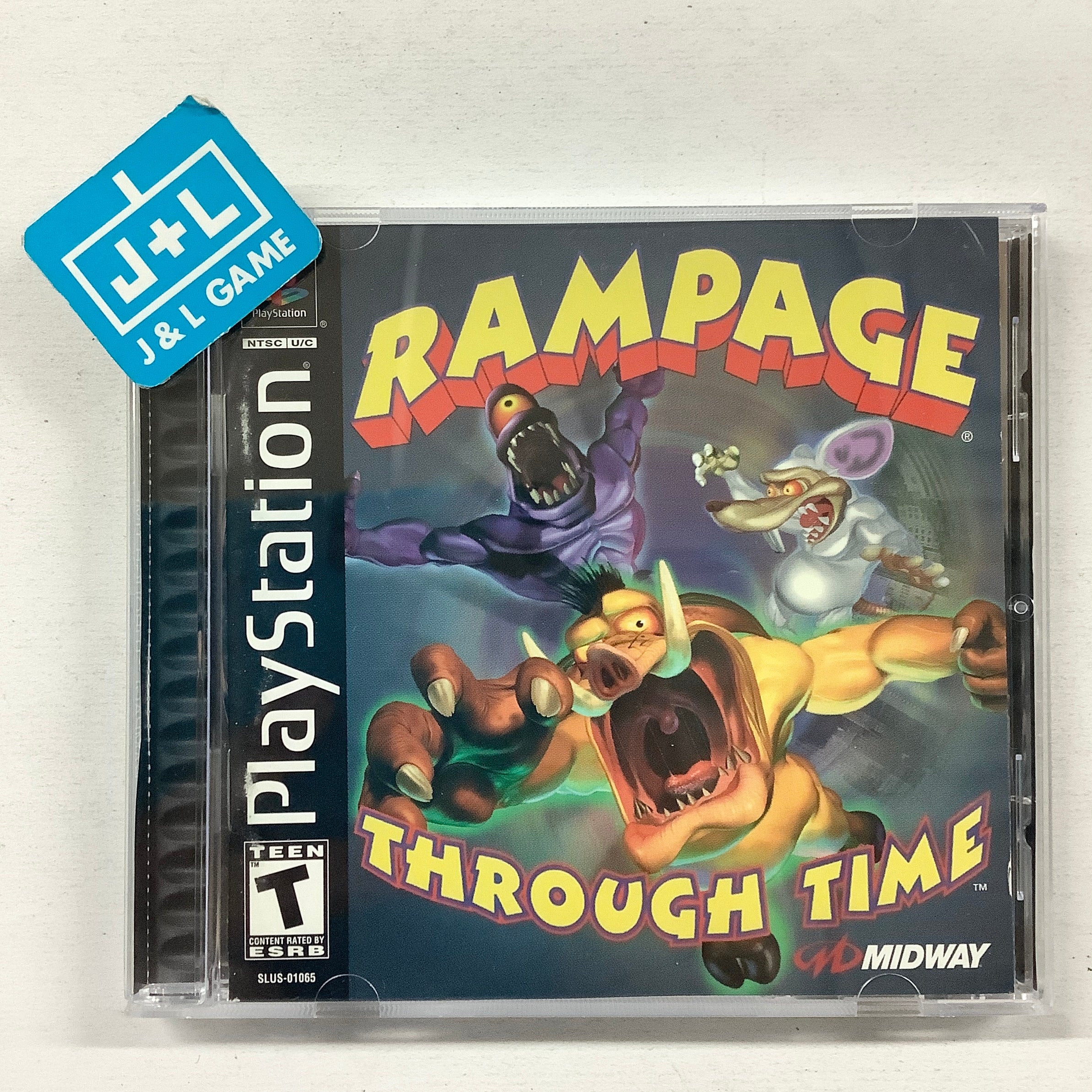 Rampage Through Time - (PS1) PlayStation 1 [Pre-Owned] Video Games Midway