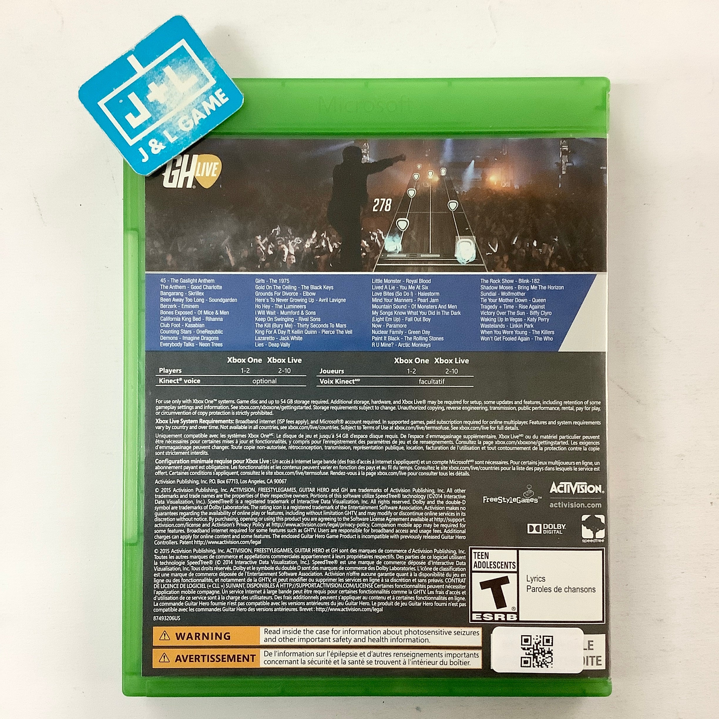 Guitar Hero: Live (Game Only) - (XB1) Xbox One [Pre-Owned] Video Games Activision   
