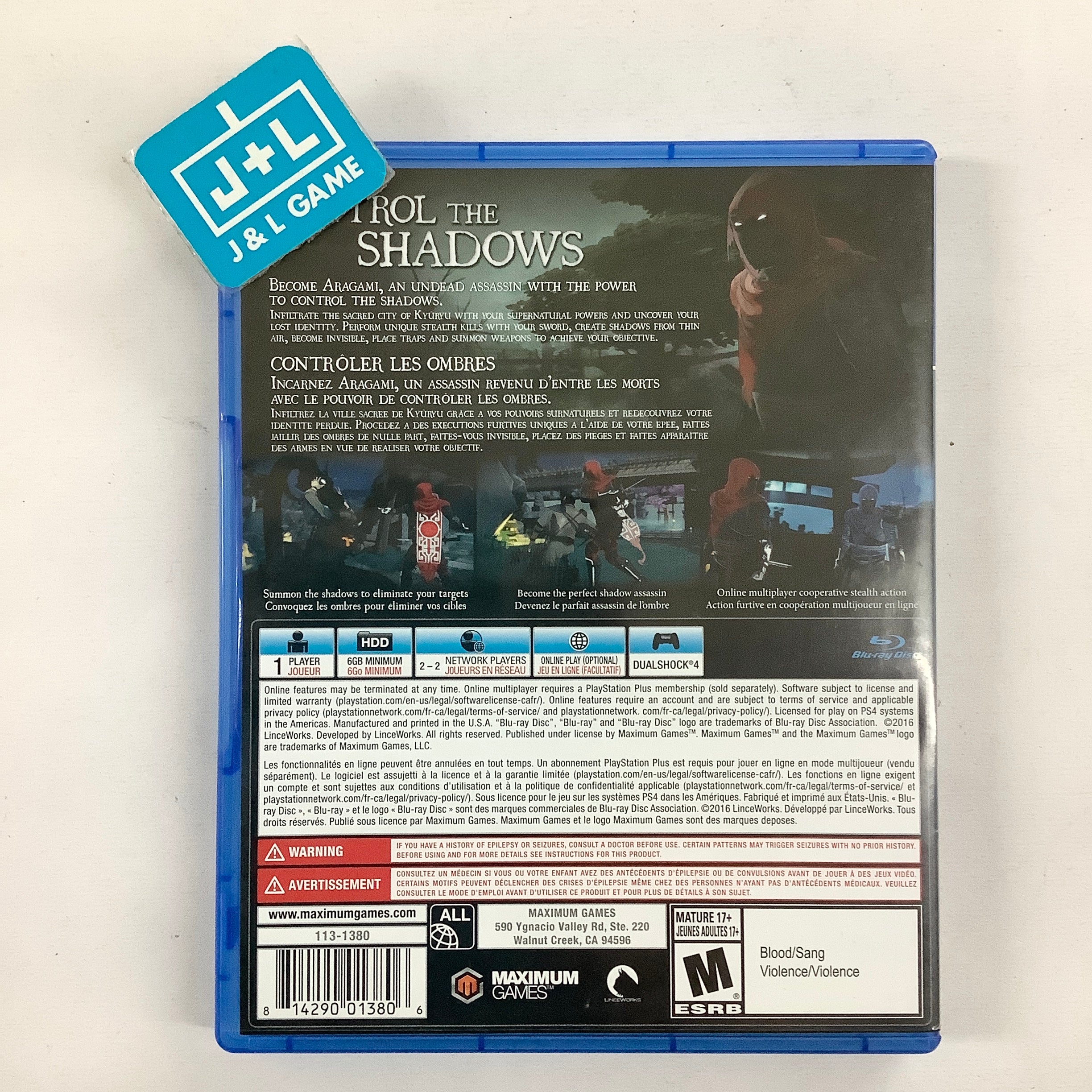 Aragami (Collector's Edition) - (PS4) PlayStation 4 [Pre-Owned] Video Games Merge Games   