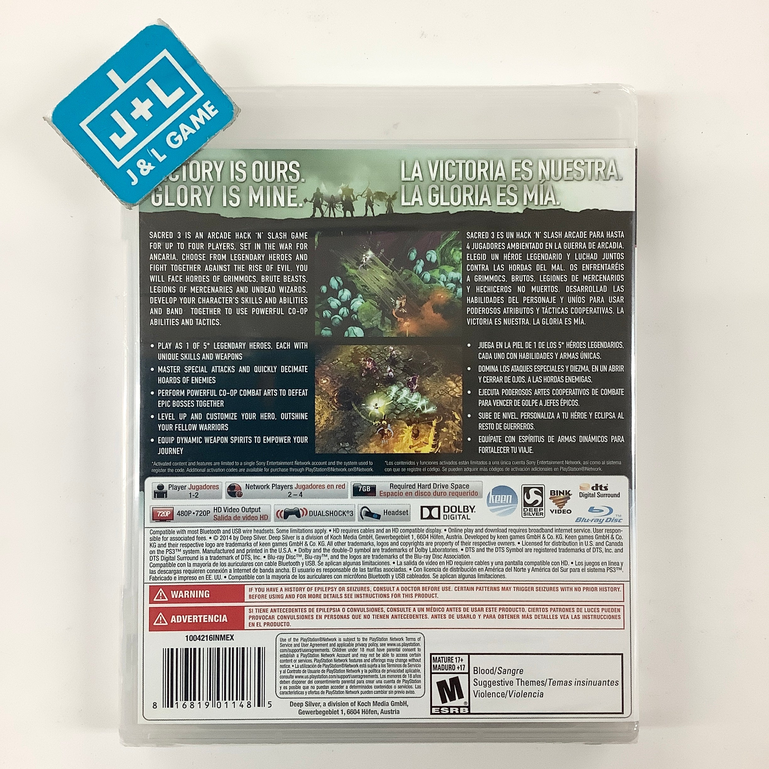 Sacred 3 - (PS3) PlayStation 3 Video Games Deep Silver