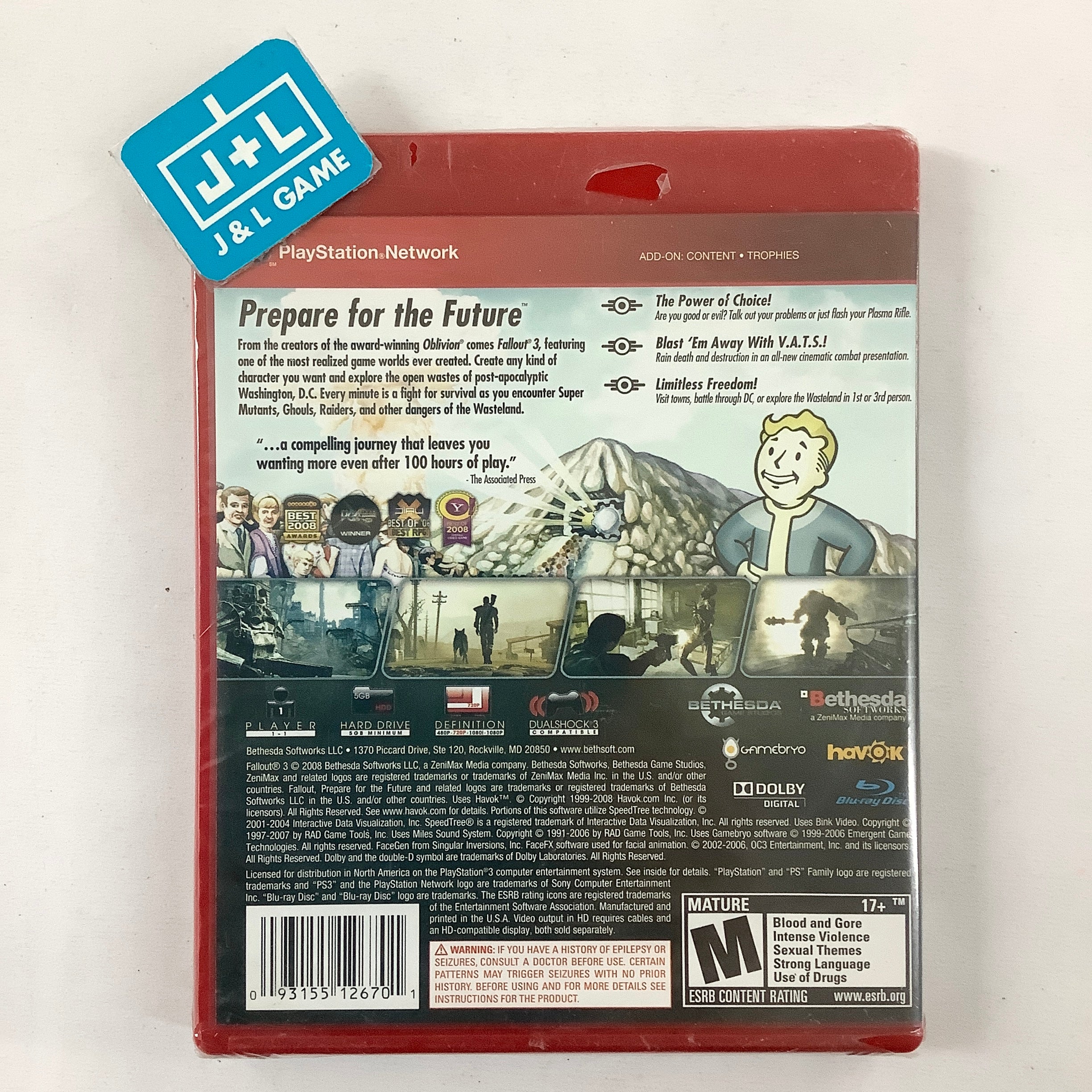 Fallout 3 (Greatest Hits) - (PS3) PlayStation 3 | J&L Game