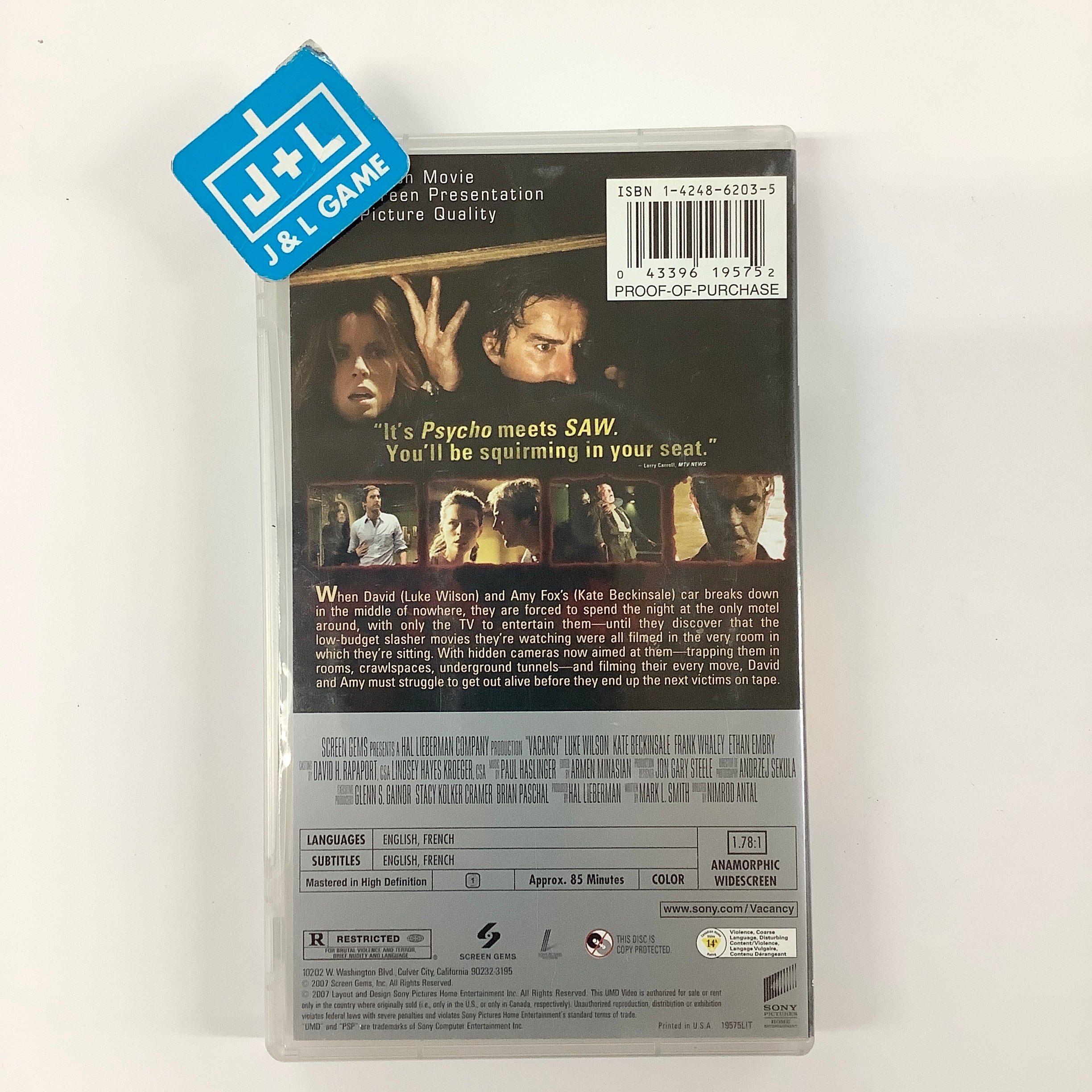 Vacancy - PSP UMD Video [Pre-Owned] Home Sony Pictures