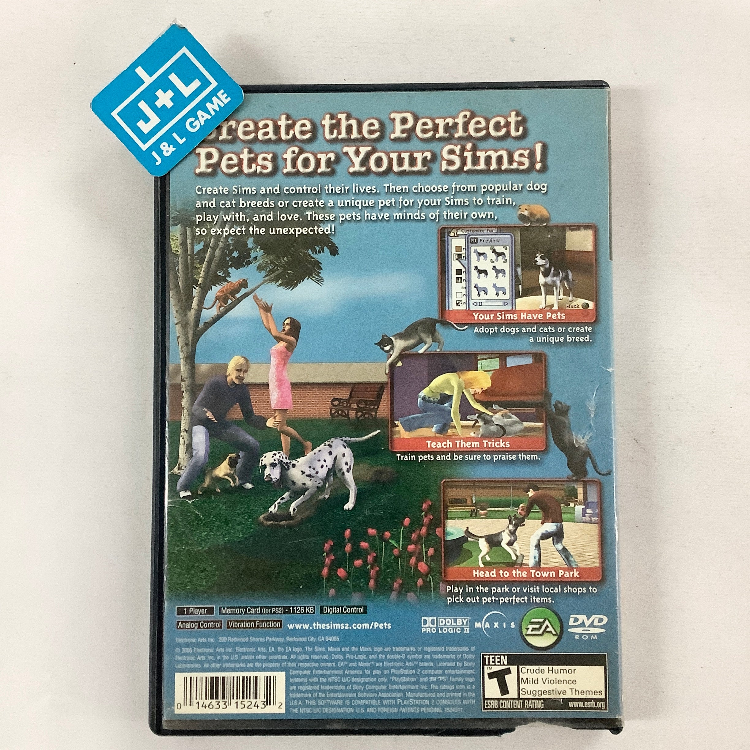 The Sims 2: Pets - (PS2) PlayStation 2 [Pre-Owned] Video Games EA Games
