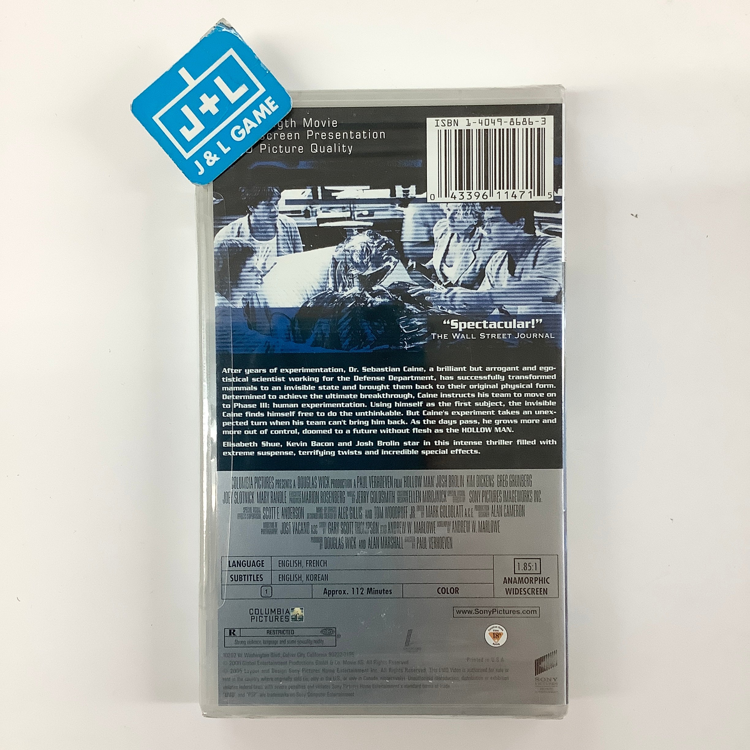 Hollow Man - PSP UMD Video Home Sony Pictures