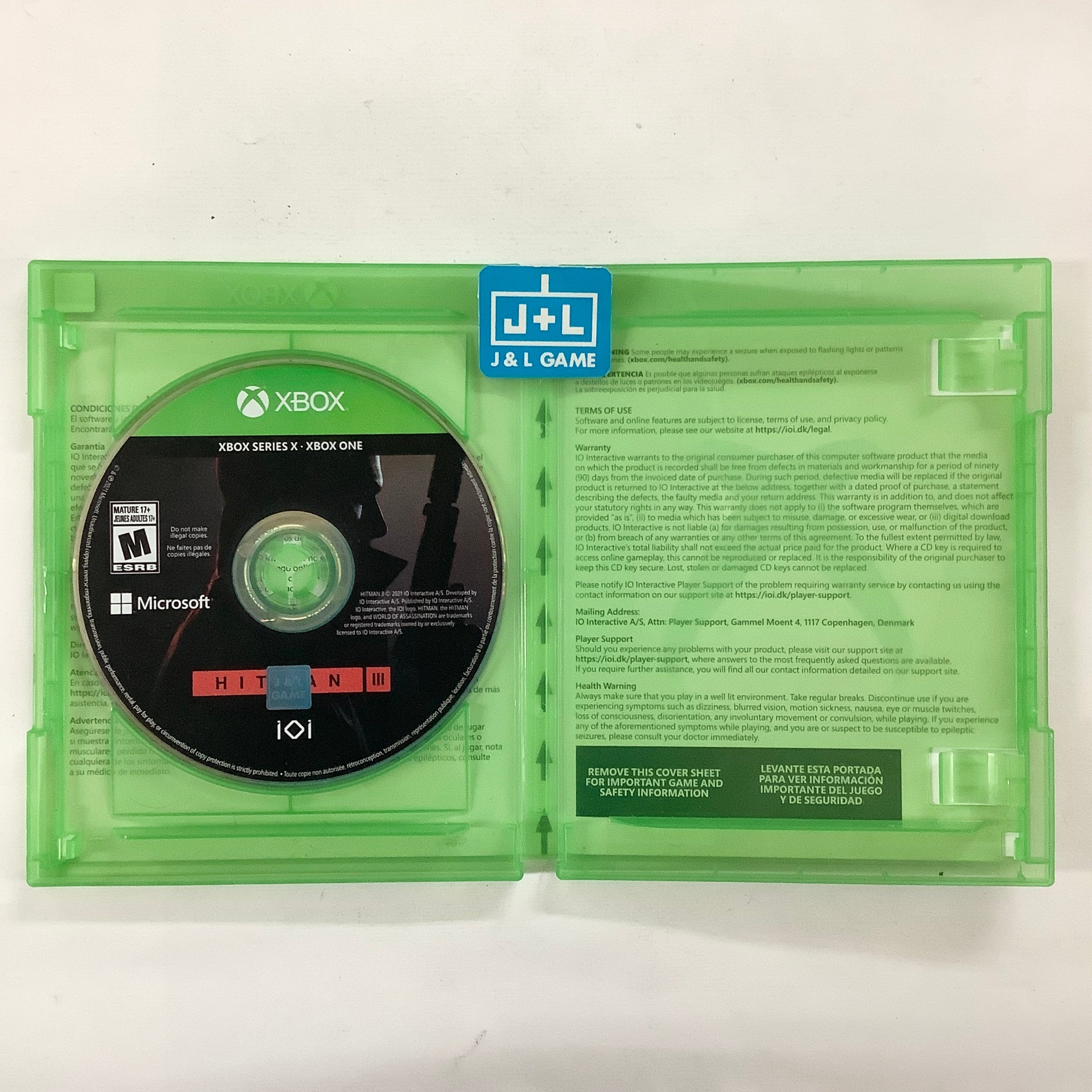 Hitman 3 - (XSX) Xbox Series X [Pre-Owned] Video Games IO Interactive A/S   