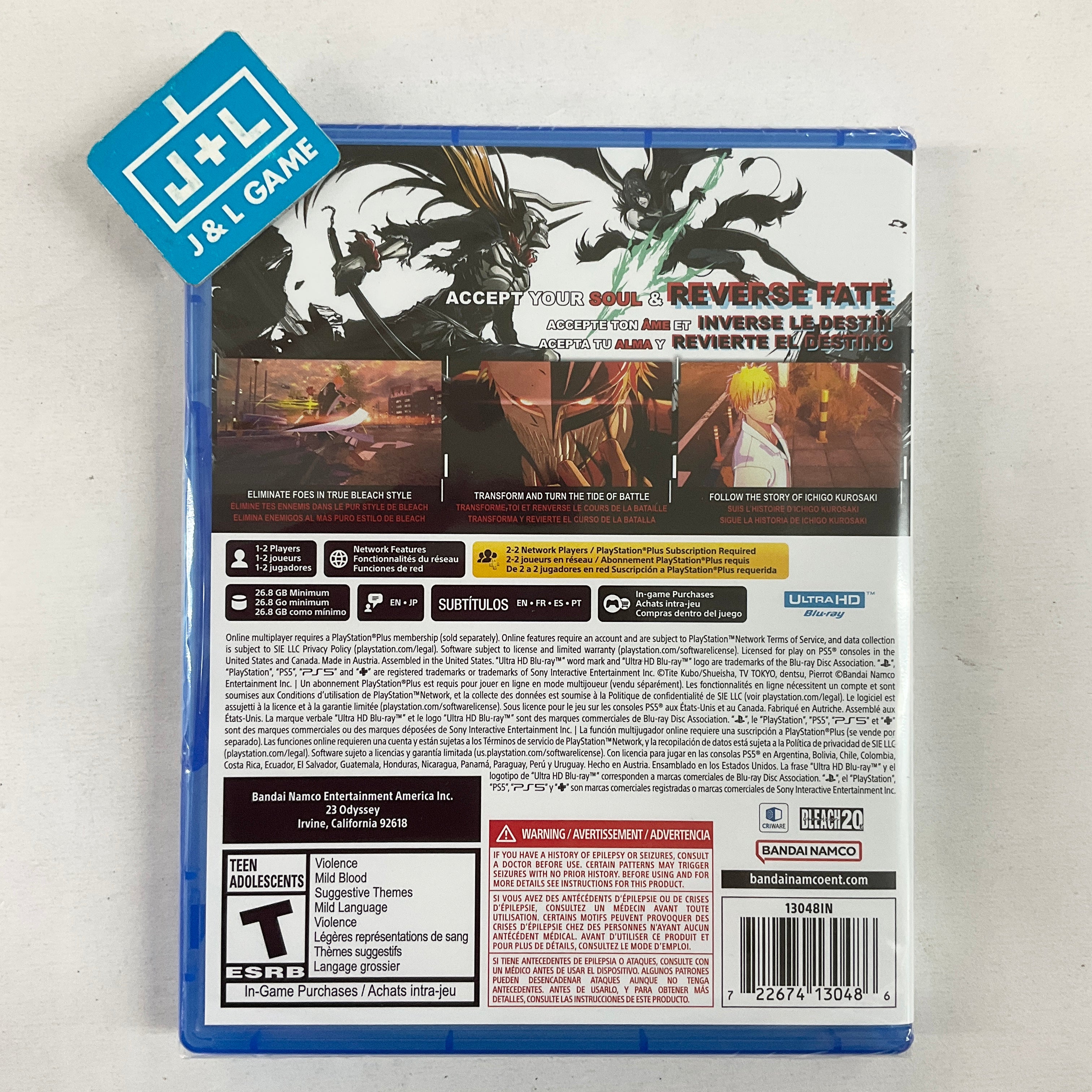 Bleach Rebirth of Souls - (PS5) PlayStation 5 | J&L Game
