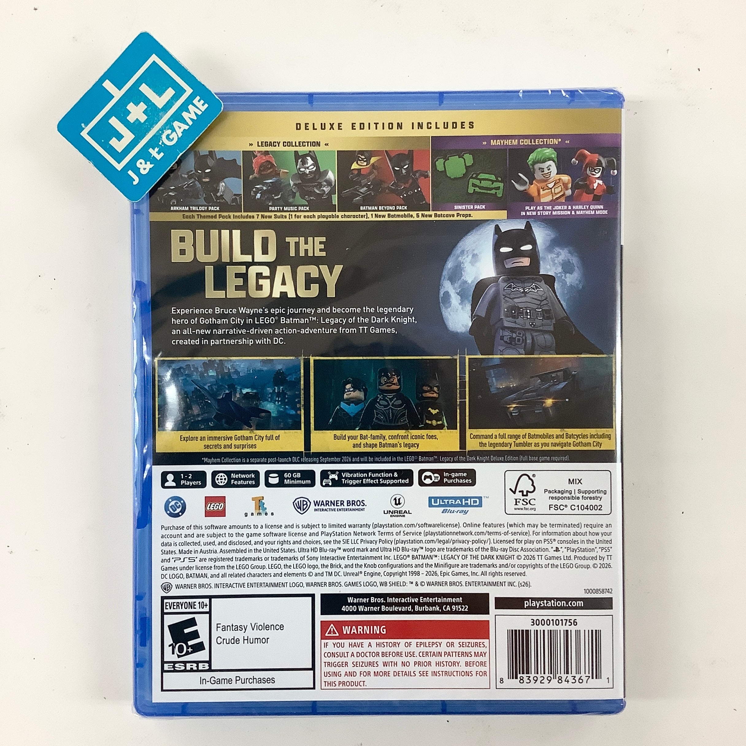 LEGO Batman: Legacy of the Dark Knight (Deluxe Edition) - (PS5) PlayStation 5 Video Games Warner Bros Interactive Entertainment