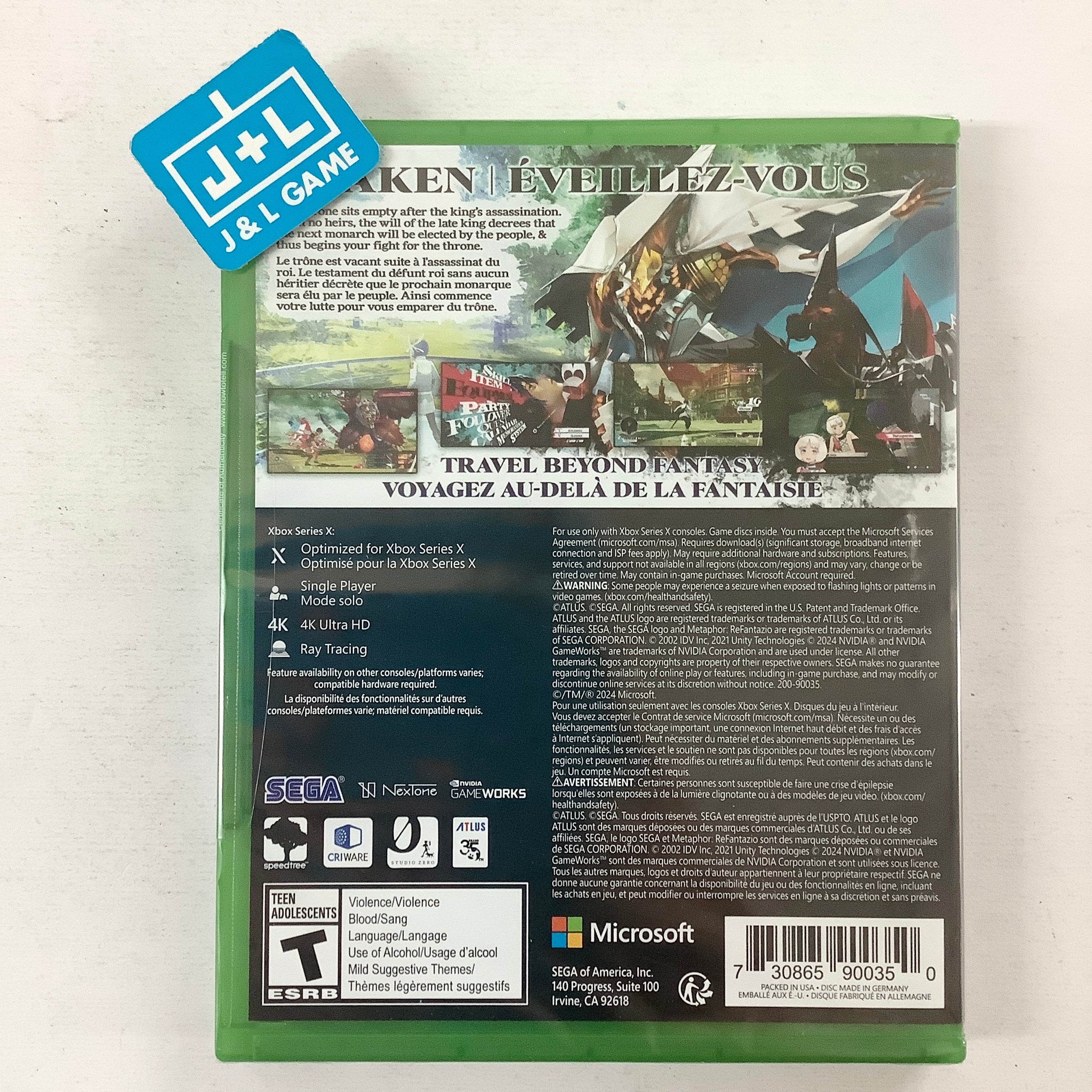 Metaphor: ReFantazio - (XSX) Xbox Series X Video Games Sega   