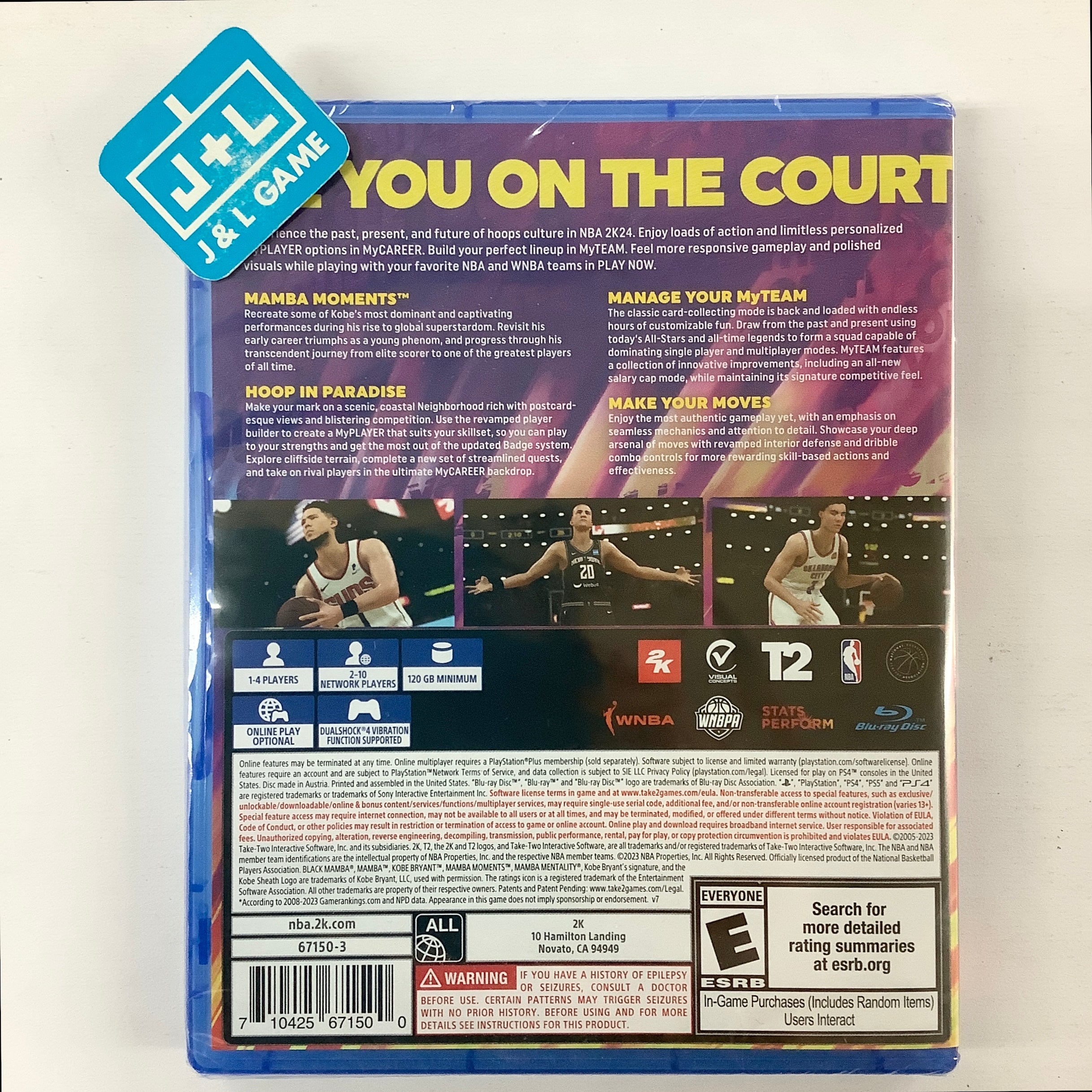 NBA 2K24 (Kobe Bryant Edition) - (PS4) PlayStation 4 | J&L Game