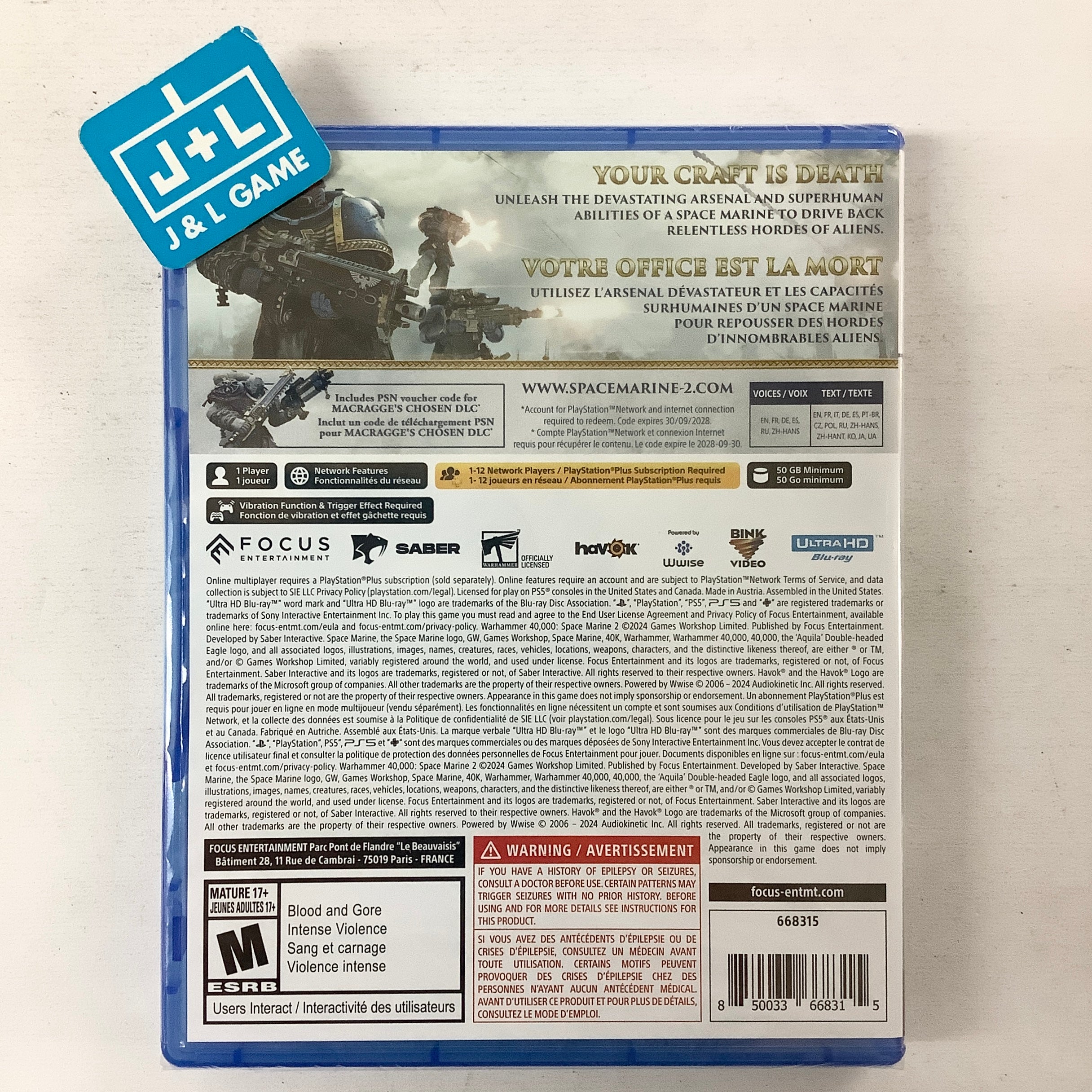 Warhammer 40,000: Space Marine 2 - (PS5) PlayStation 5 | J&L