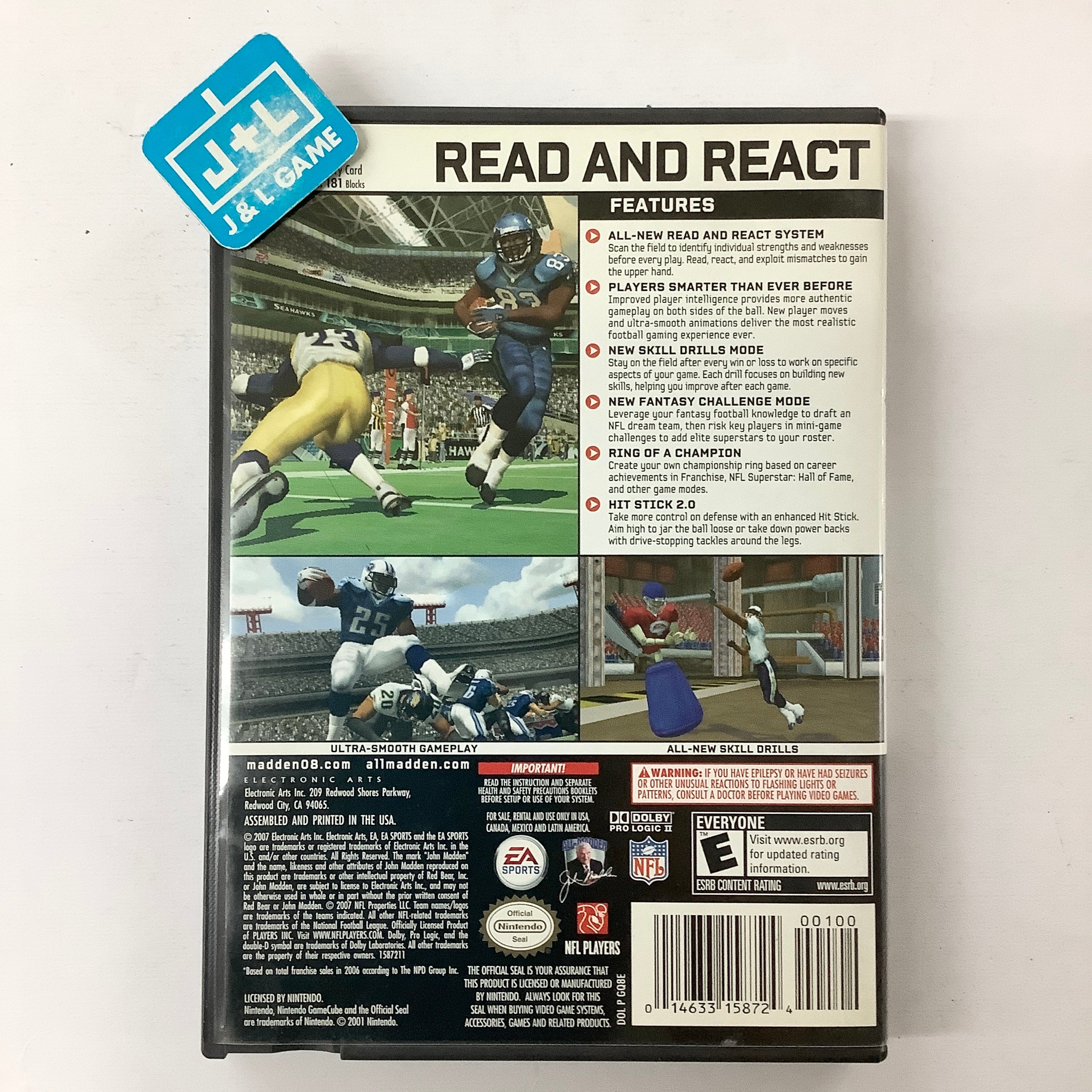 Madden NFL 08 - (GC) GameCube [Pre-Owned] Video Games EA Sports   