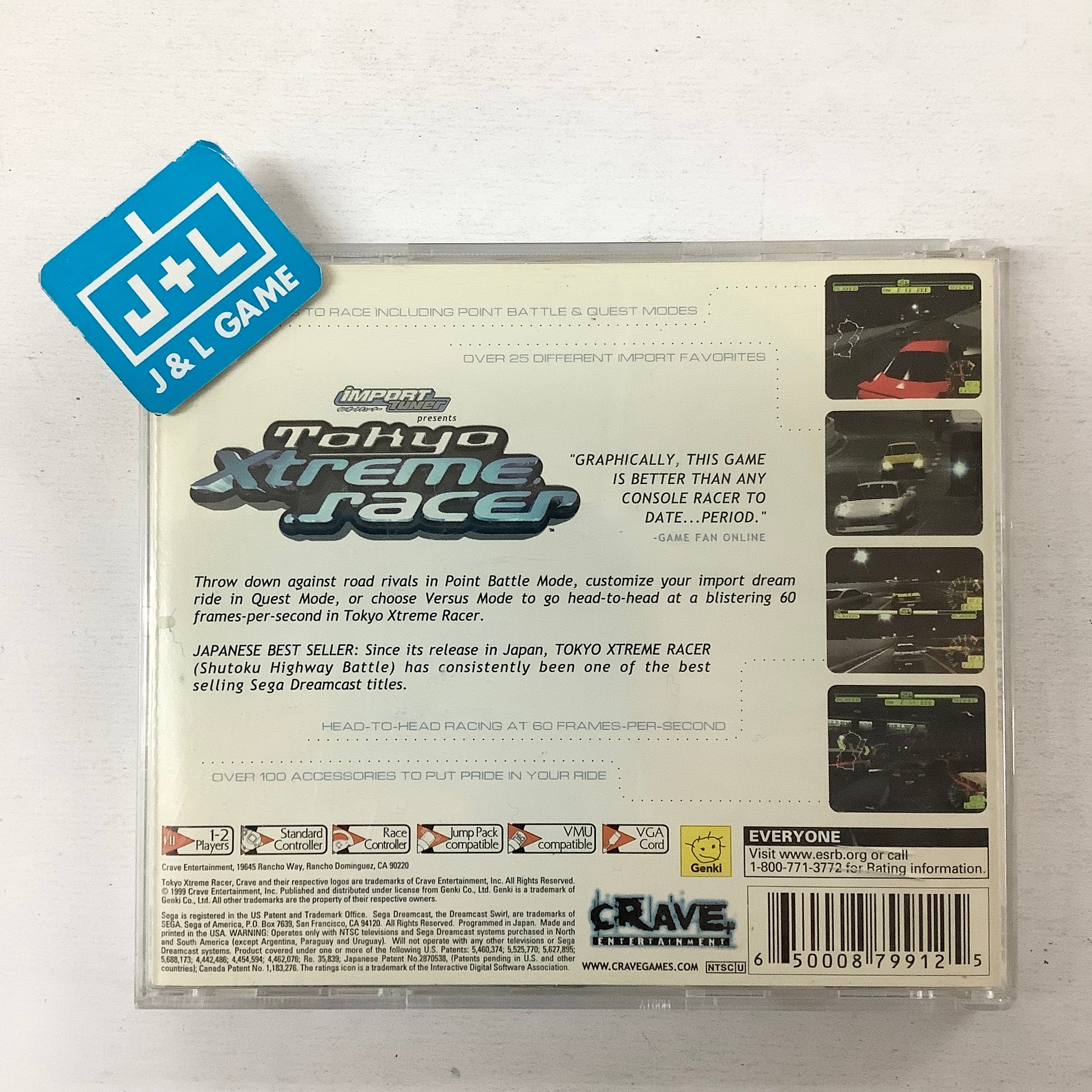 Tokyo Xtreme Racer - (DC) SEGA Dreamcast [Pre-Owned] Video Games Crave Entertainment   