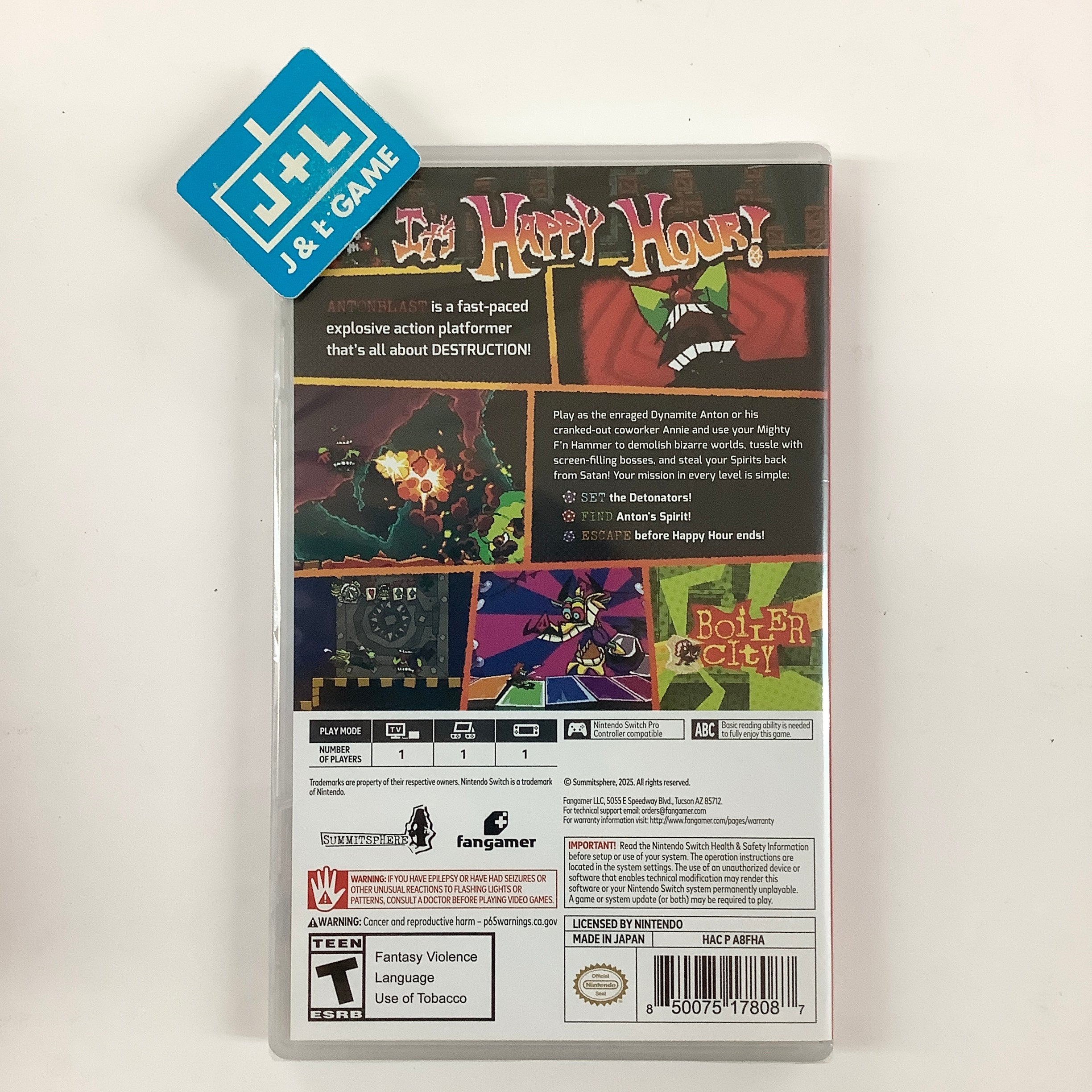 ANTONBLAST - (NSW) Nintendo Switch Video Games Fangamer