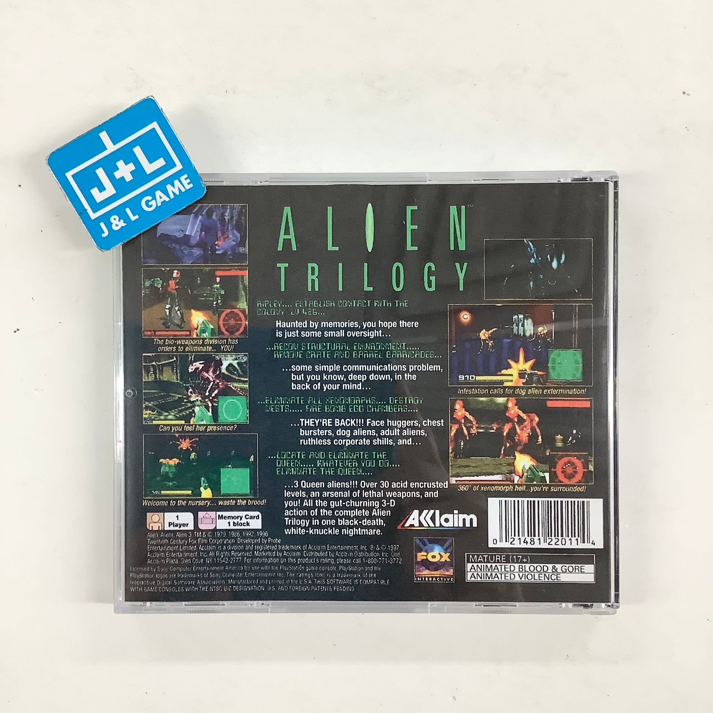 Alien Trilogy (Greatest Hits) - (PS1) PlayStation 1 [Pre-Owned] Video Games Acclaim