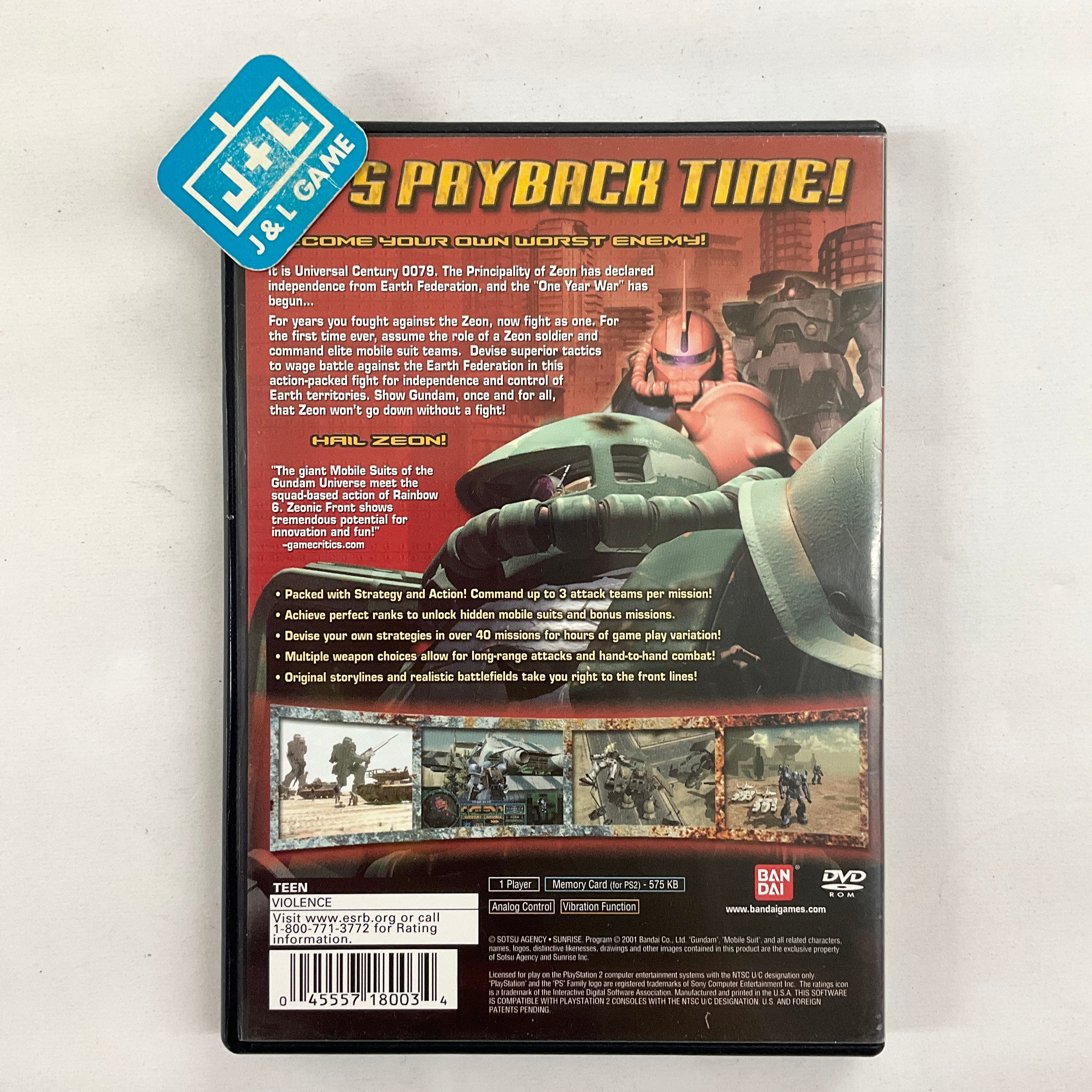 Mobile Suit Gundam: Zeonic Front - (PS2) Playstation 2 [Pre-Owned
