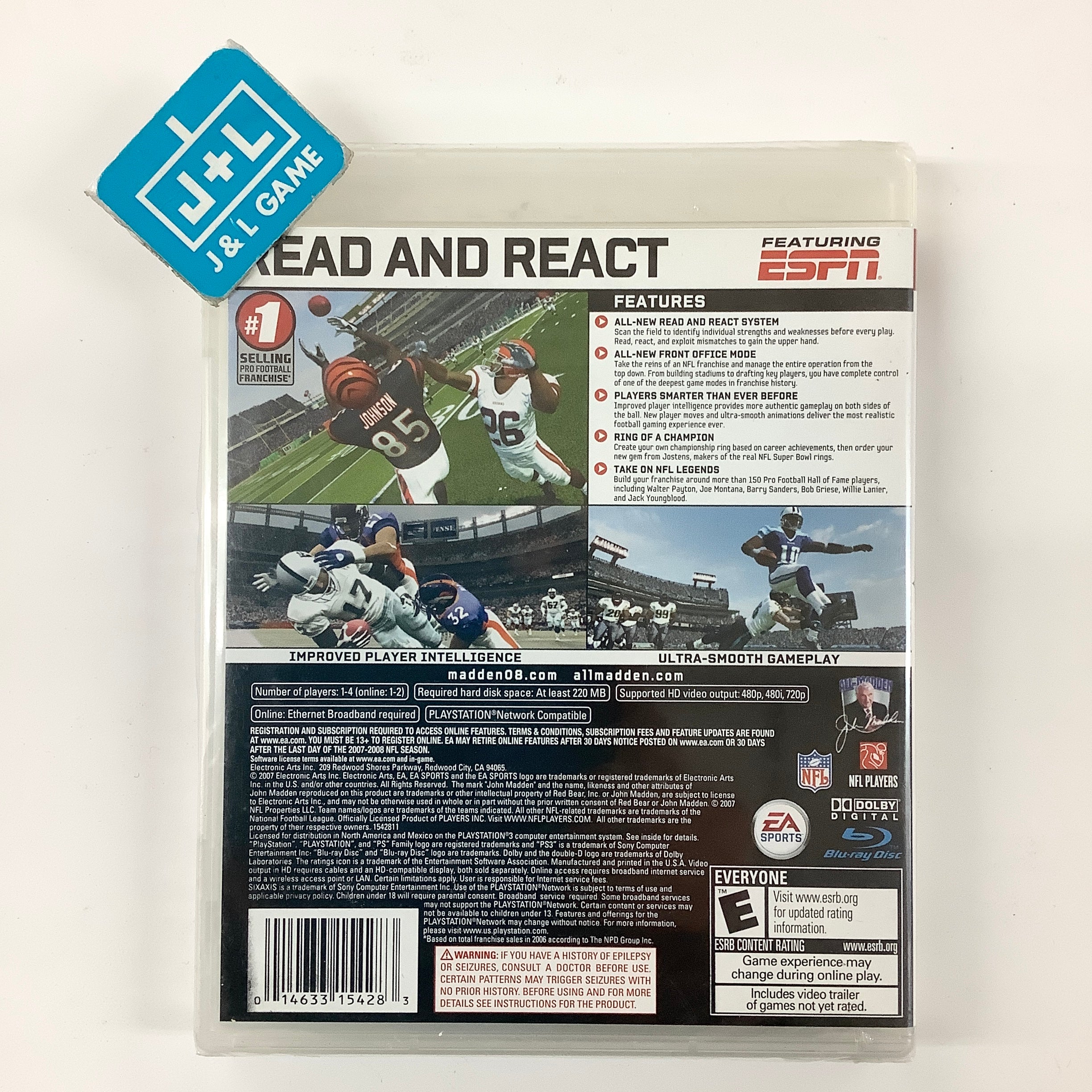 Madden NFL 08 - (PS3) PlayStation 3