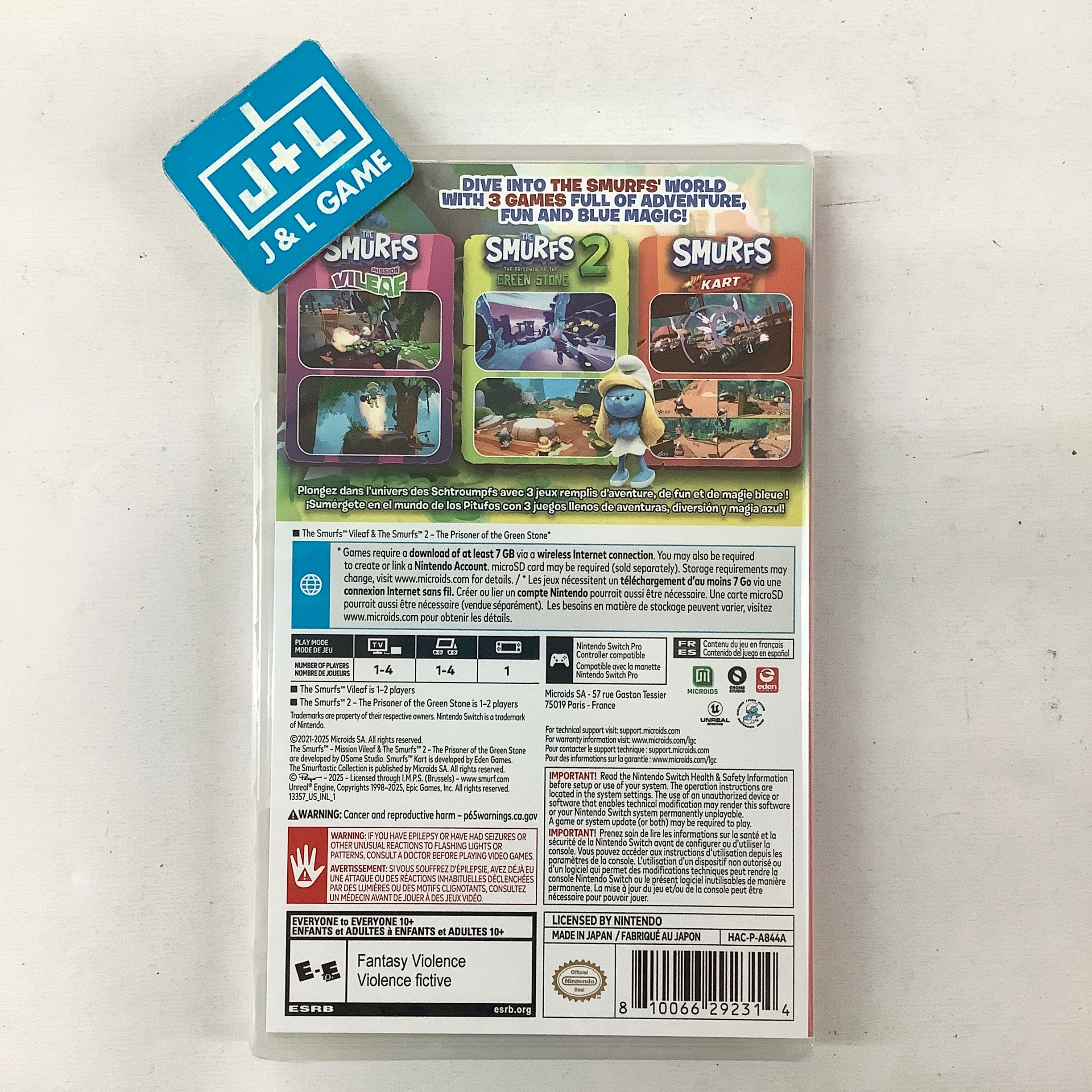 The Smurftastic Collection - (NSW) Nintendo Switch Video Games MICROÏDS