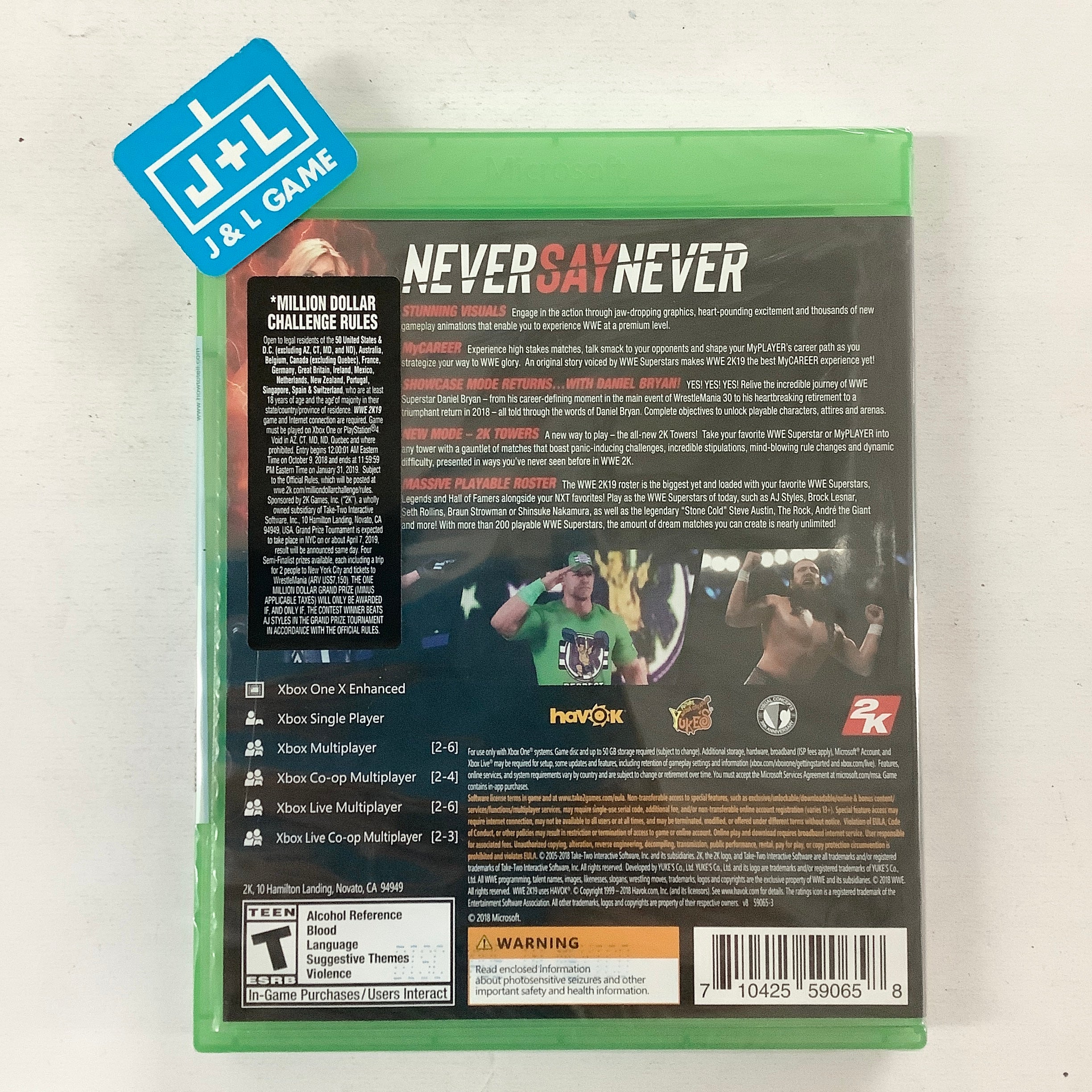 WWE 2K19 - (XB1) Xbox One Video Games 2K   