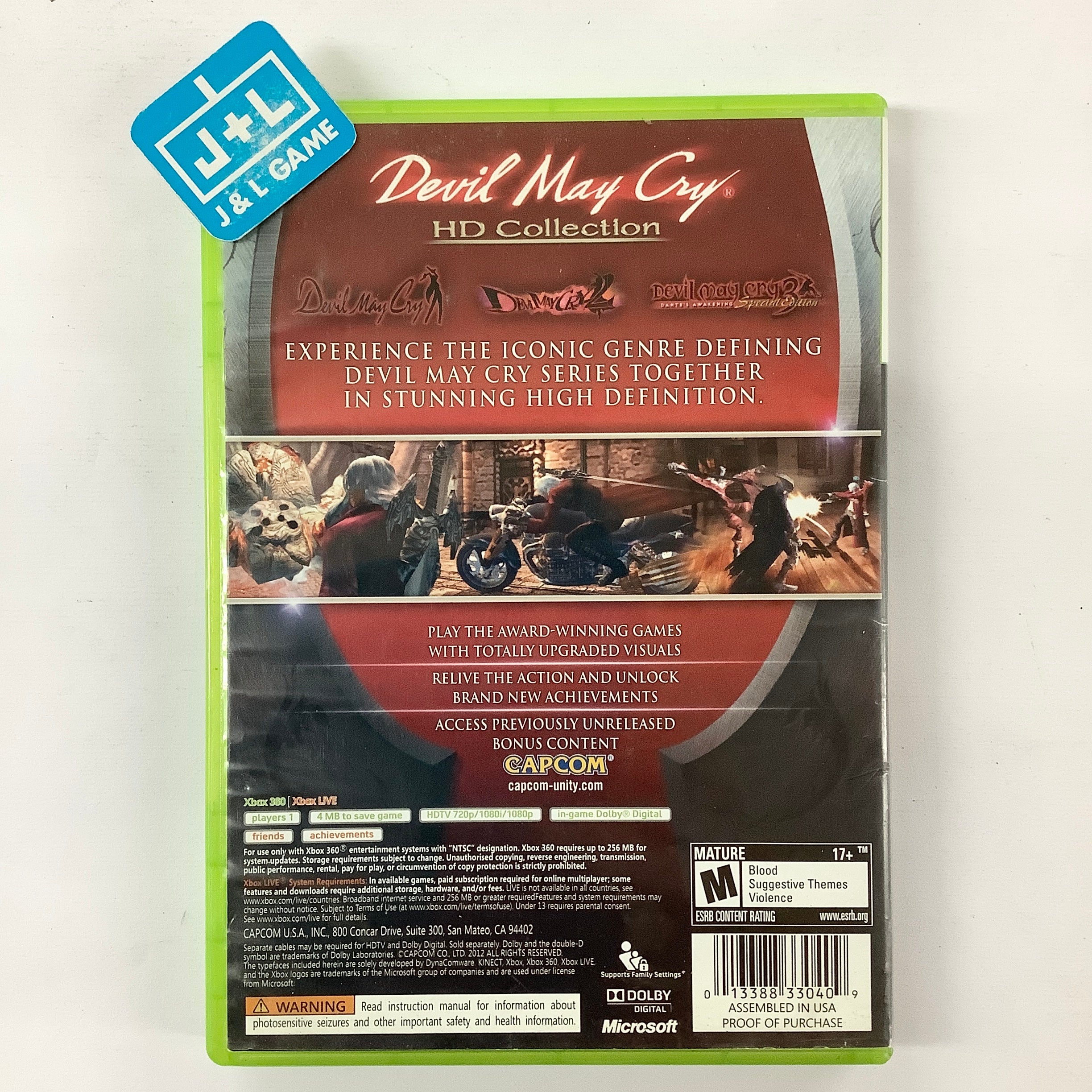 Devil May Cry HD Collection - Xbox 360 [Pre-Owned] Video Games Capcom   