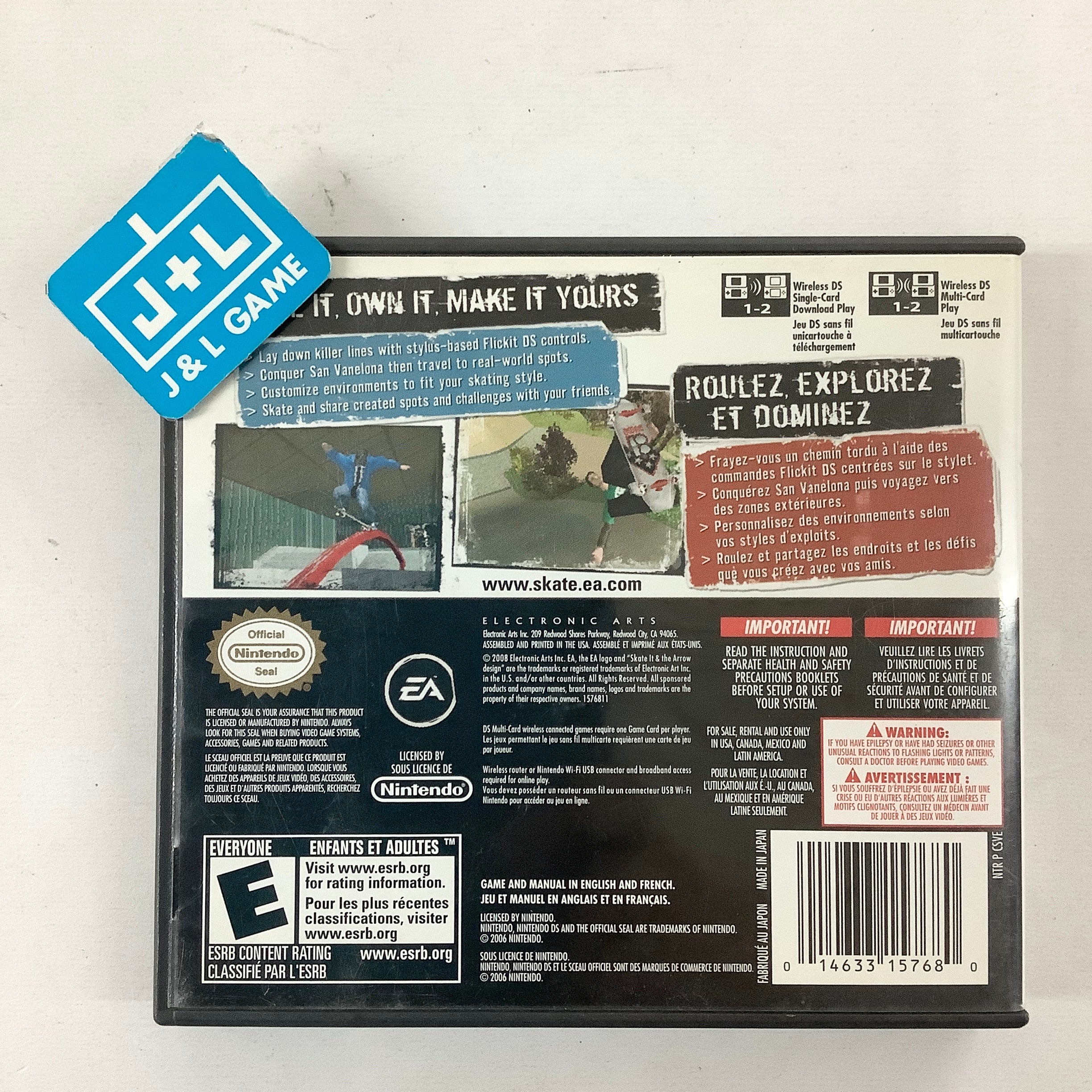 Skate It - (NDS) Nintendo DS [Pre-Owned] Video Games Electronic Arts