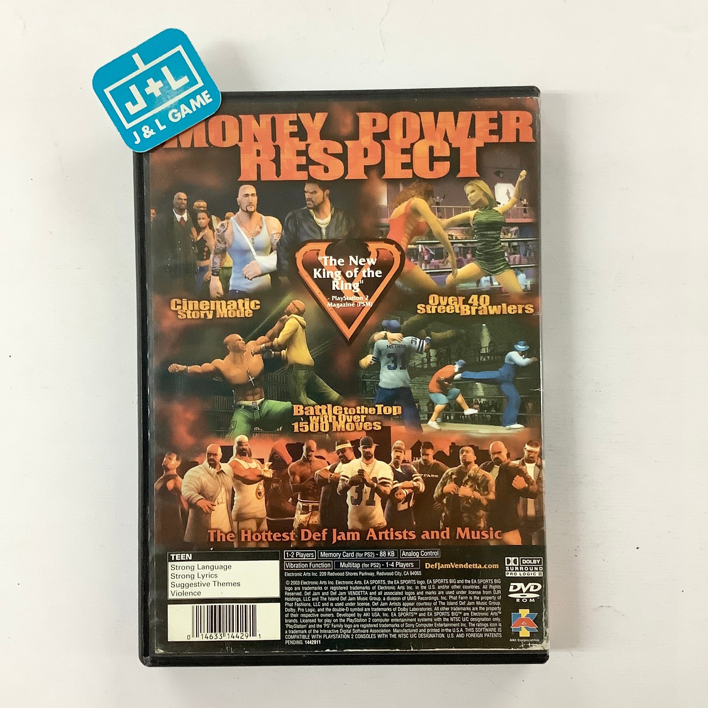 Def Jam Vendetta - (PS2) PlayStation 2 [Pre-Owned] Video Games EA Sports Big   