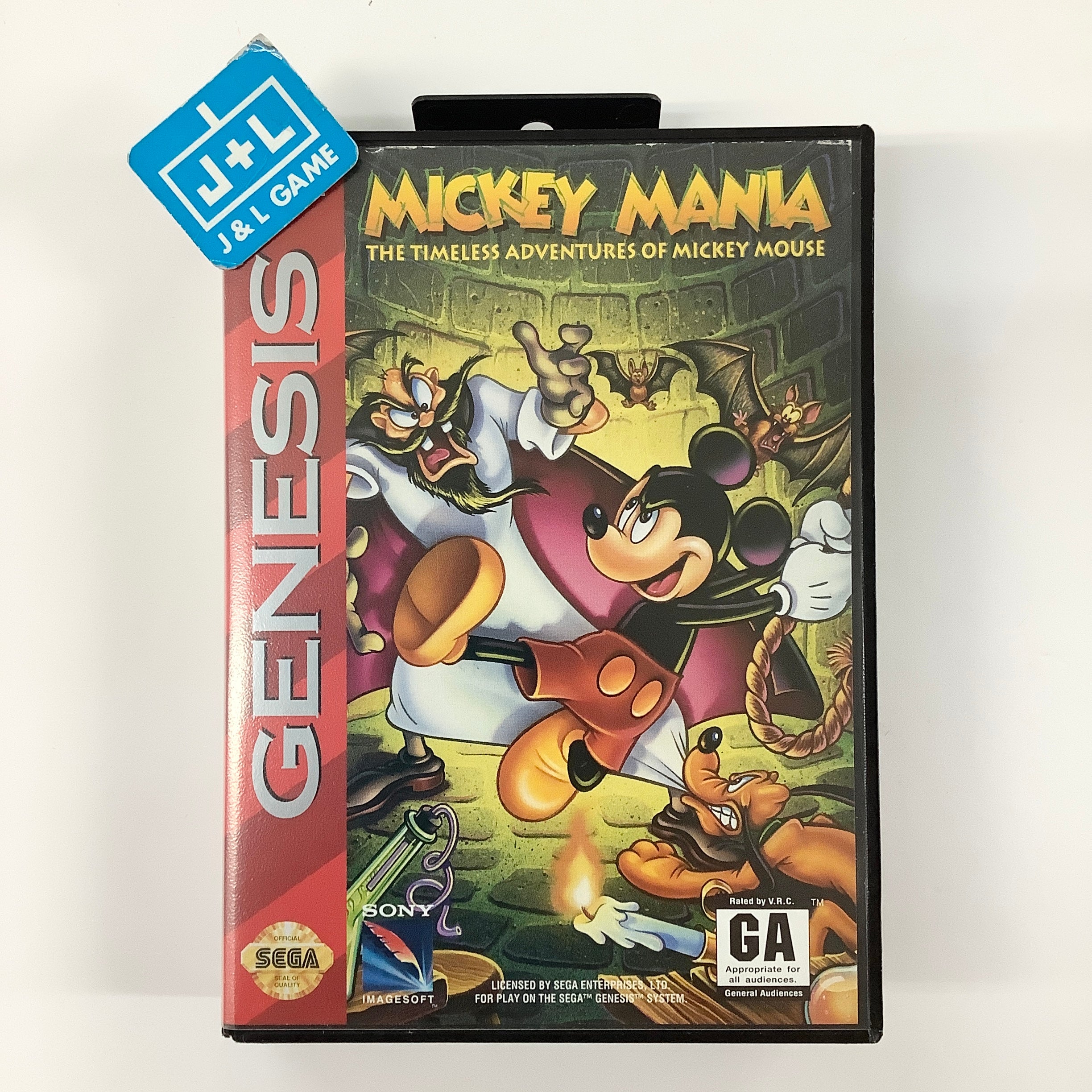 Mickey Mania: The Timeless Adventures of Mickey Mouse - (SG) SEGA Genesis [Pre-Owned] Video Games Sony Imagesoft