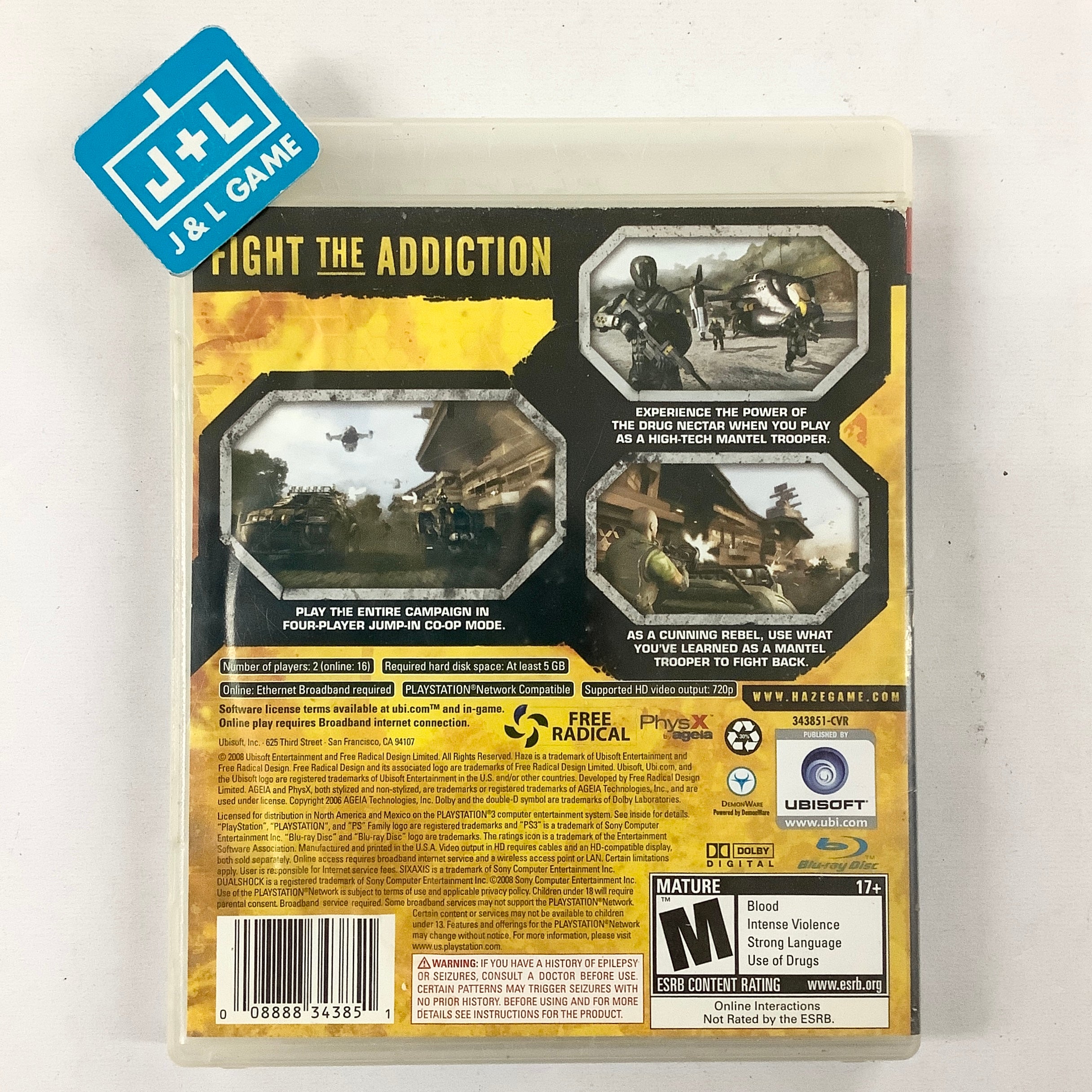 Haze - (PS3) PlayStation 3 [Pre-Owned] Video Games Ubisoft