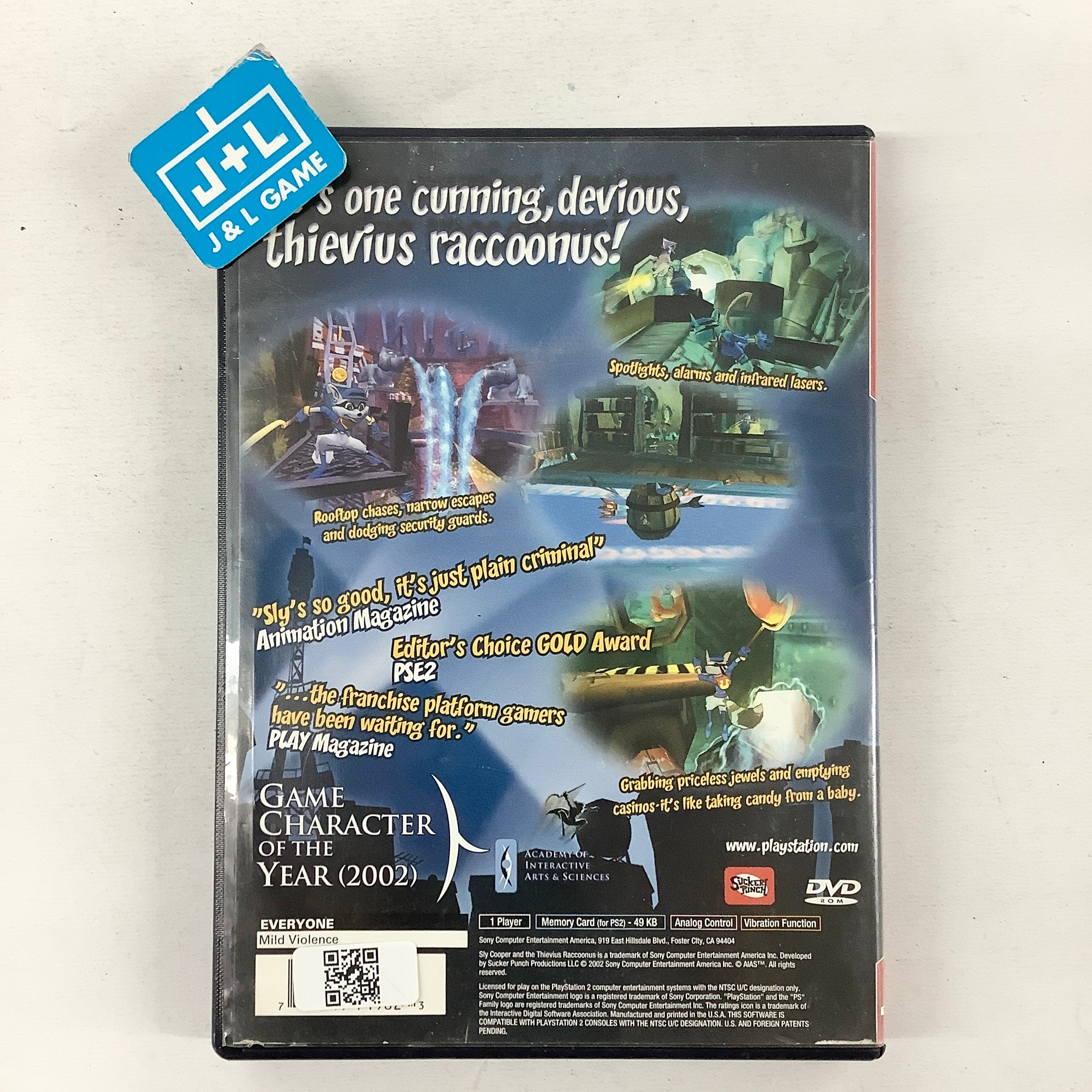 Sly Cooper and the Thievius Raccoonus (Greatest Hits) - (PS2) PlayStation 2 [Pre-Owned] Video Games SCEA
