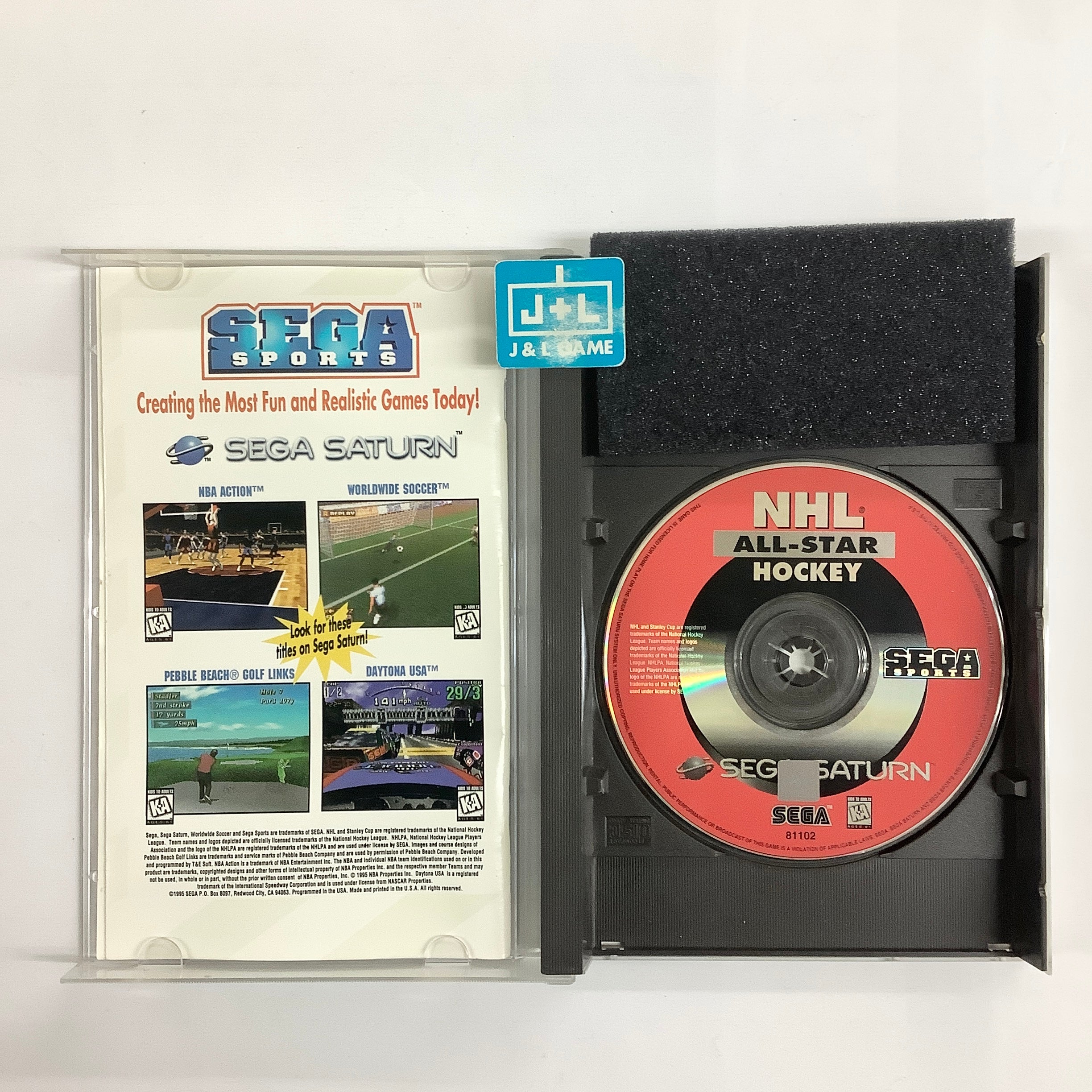 NHL All-Star Hockey - (SS) SEGA Saturn [Pre-Owned] Video Games Sega   