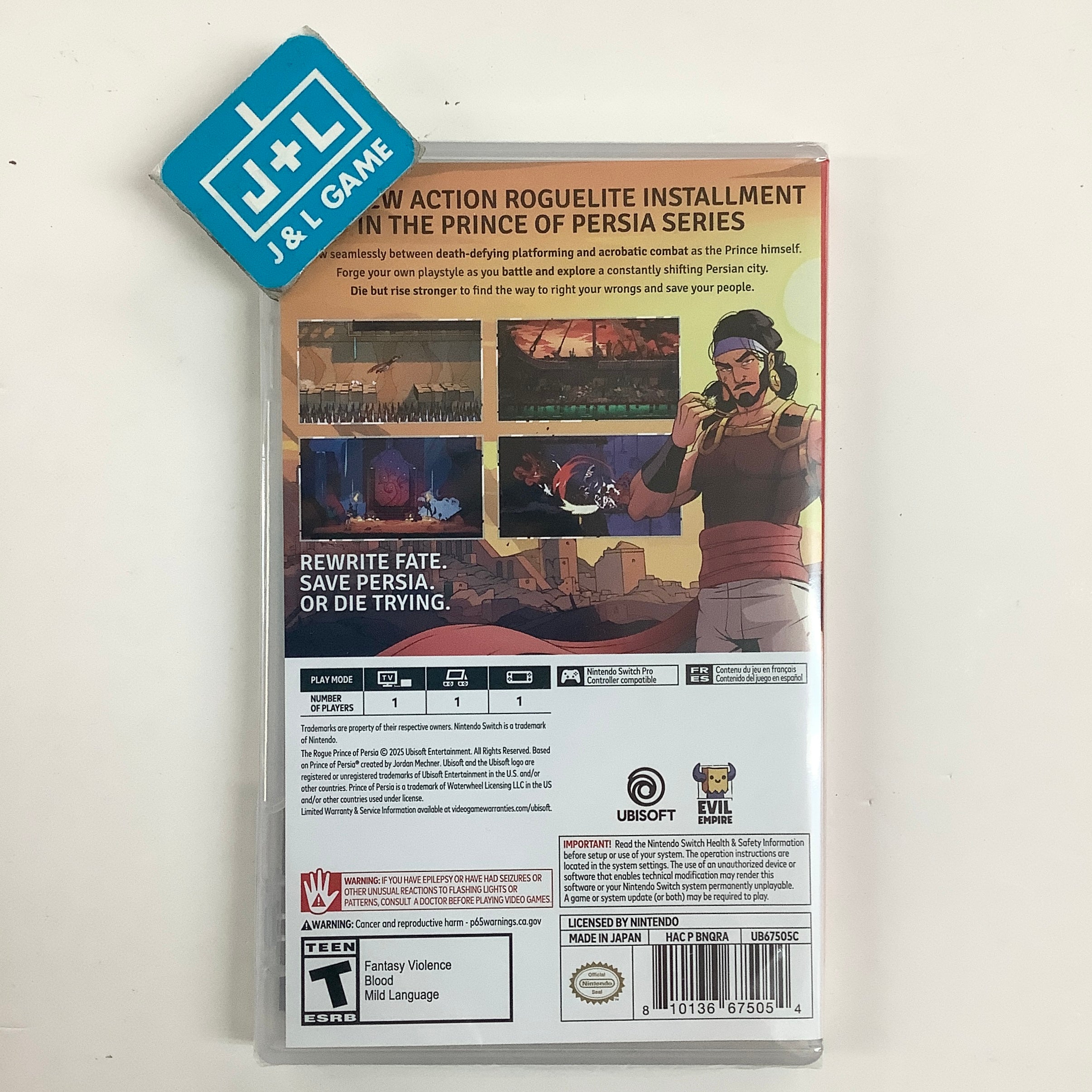 The Rogue Prince of Persia - (NSW) Nintendo Switch Video Games Ubisoft