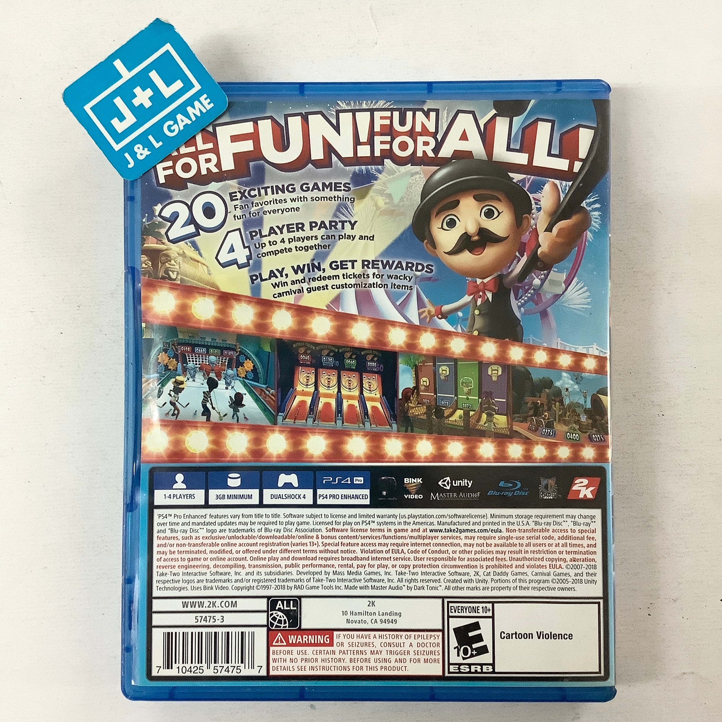 Carnival Games - (PS4) PlayStation 4 [Pre-Owned] Video Games 2K Games   