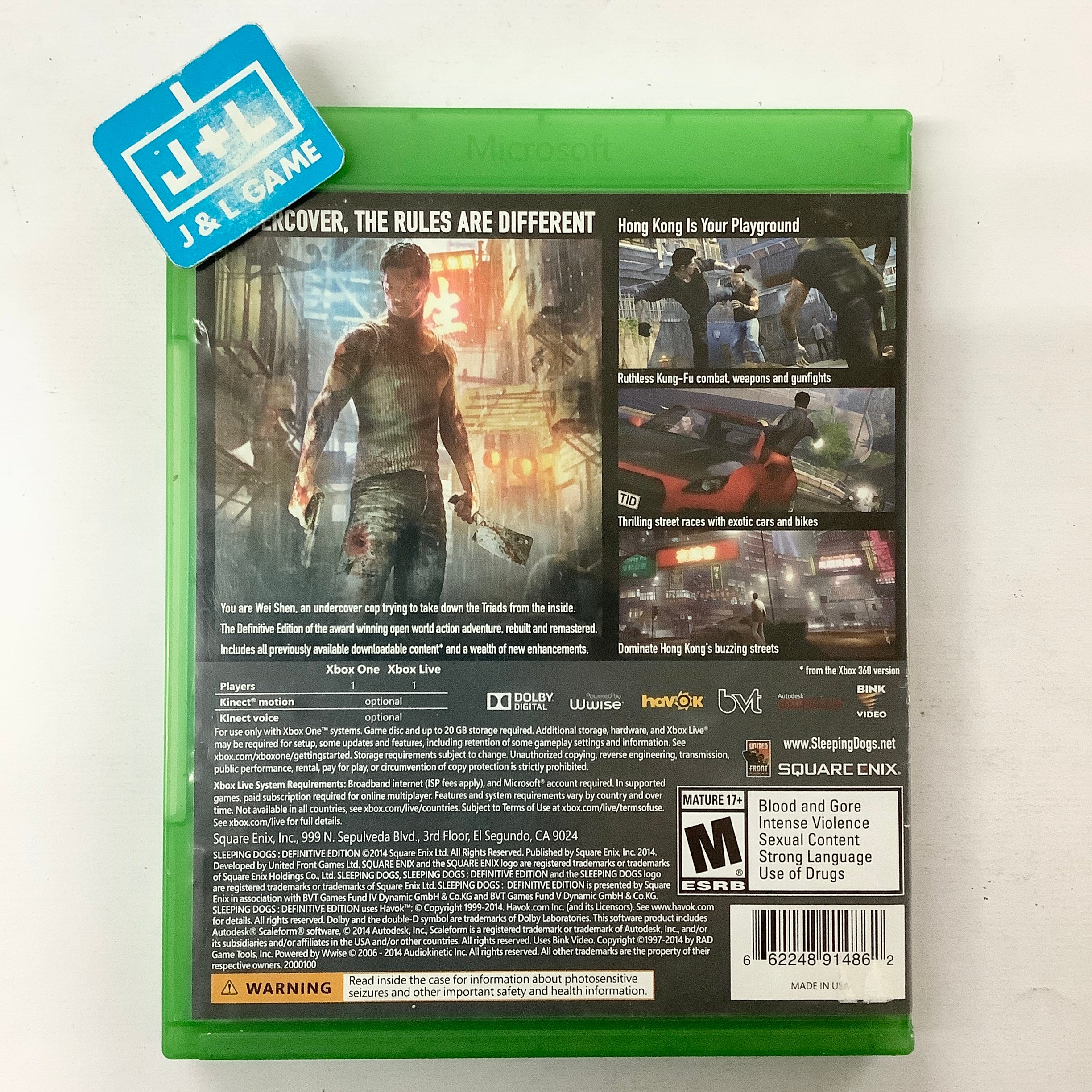 Sleeping Dogs: Definitive Edition - (XB1) Xbox One [Pre-Owned] Video Games Square Enix   